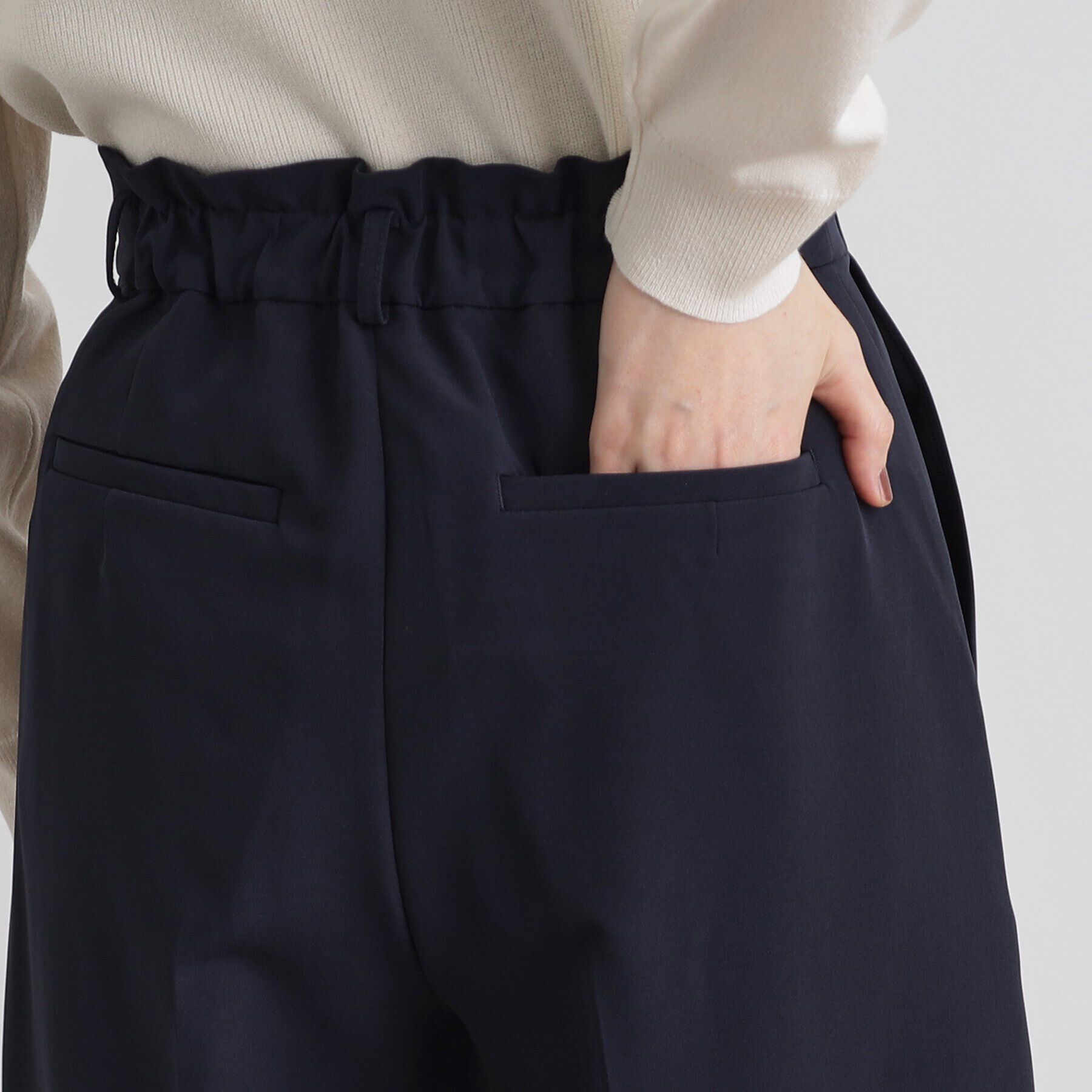 grove「【洗える】しなやかストレッチワイドパンツ」|その他|