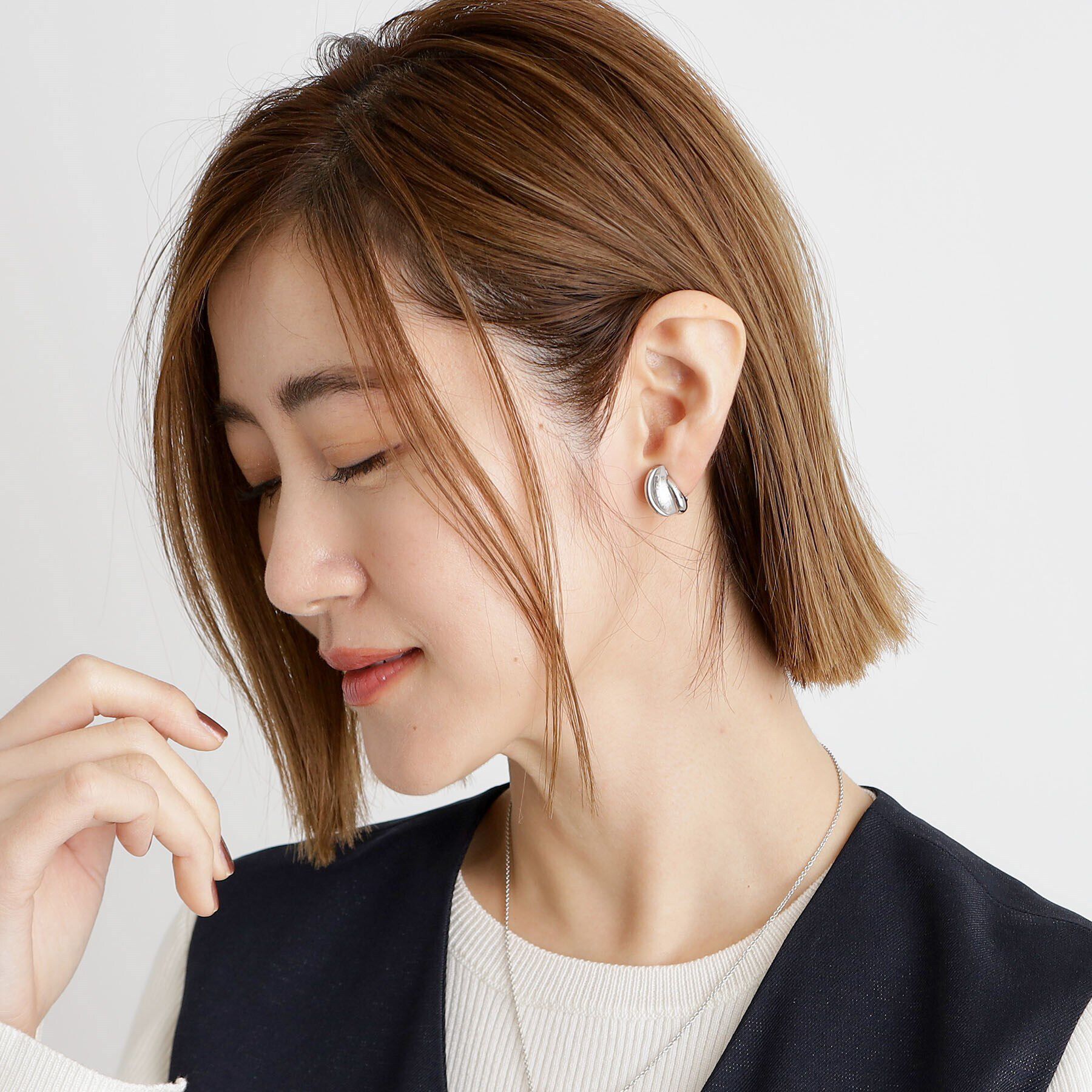 grove「カラーメタルイヤリング」|イヤリング|