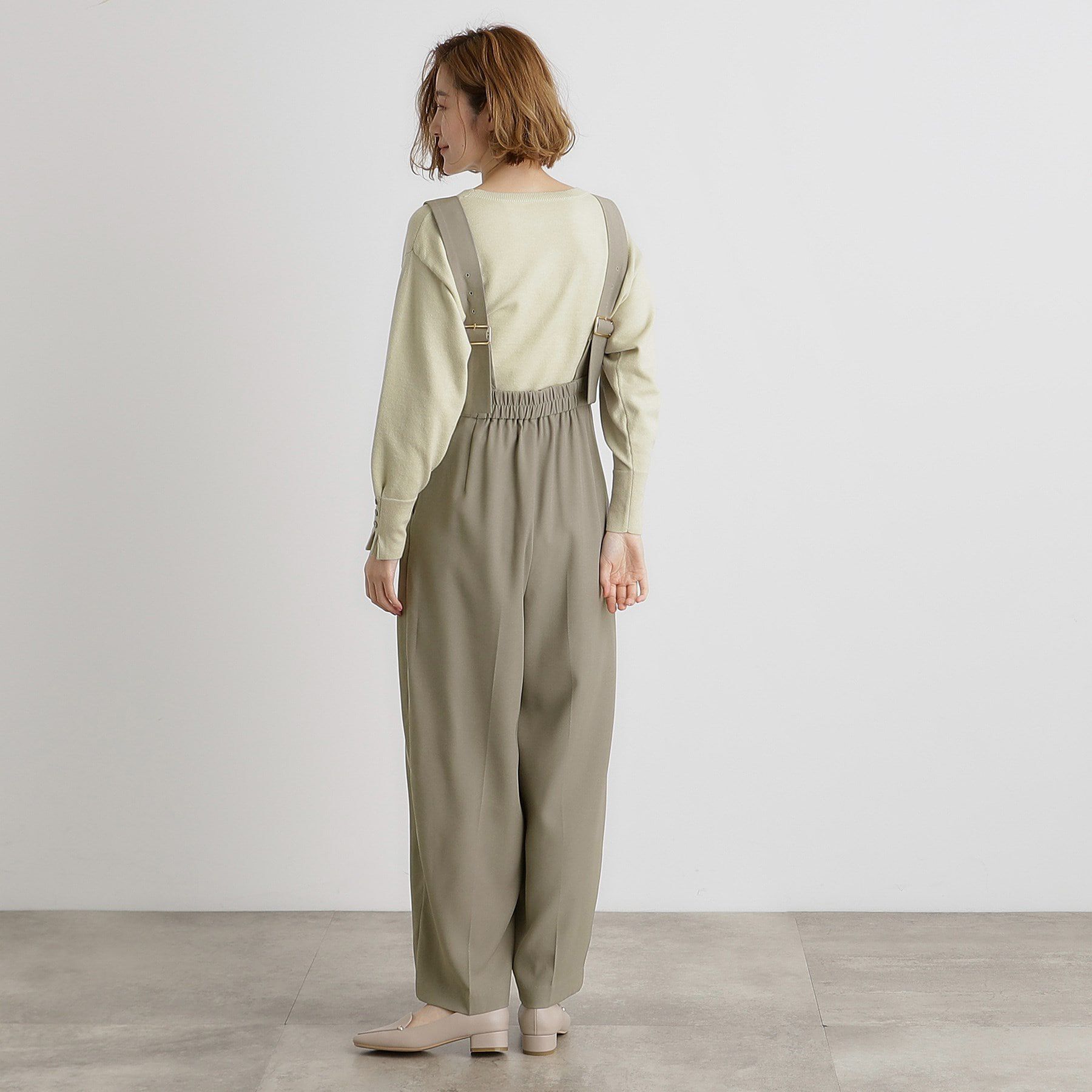 grove「ハイウエストサロペット」|オールインワン|