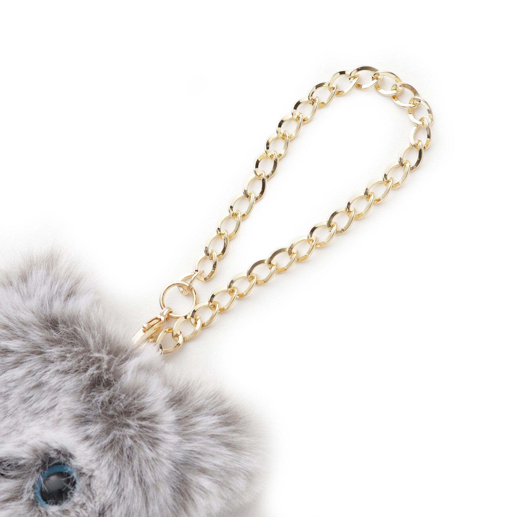 grove「ふわふわネコバッグチャーム」|キーケース|