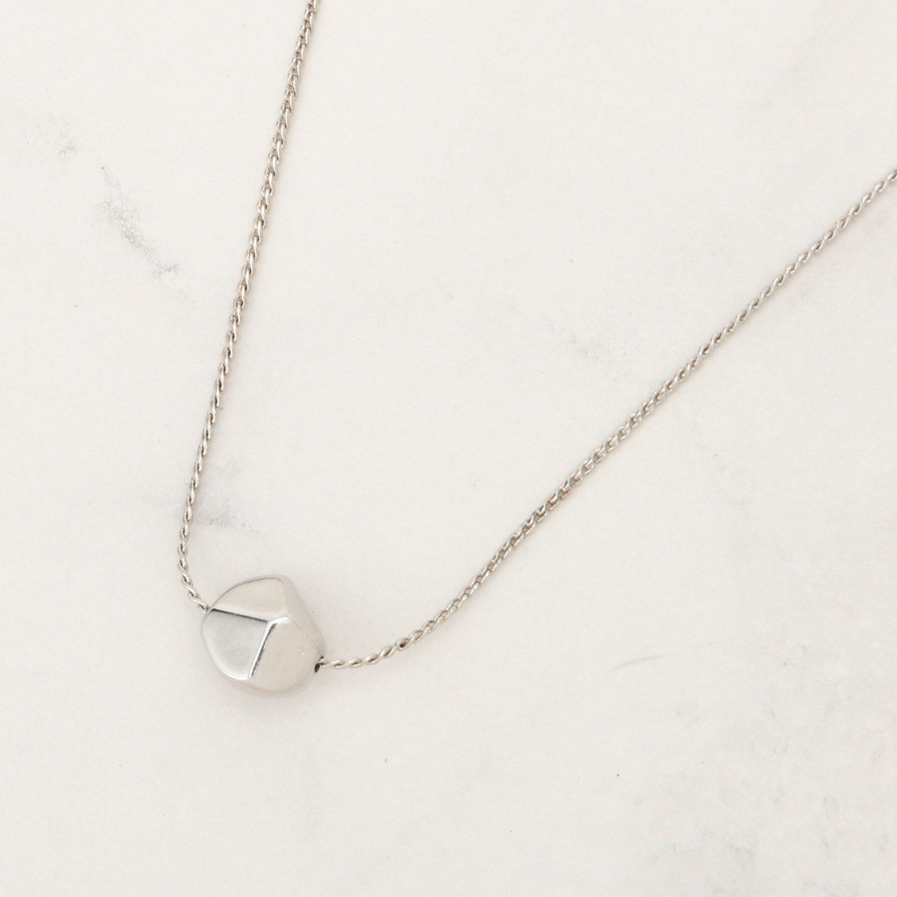 grove「メタルストーンネックレス」|ネックレス|シルバー(006)