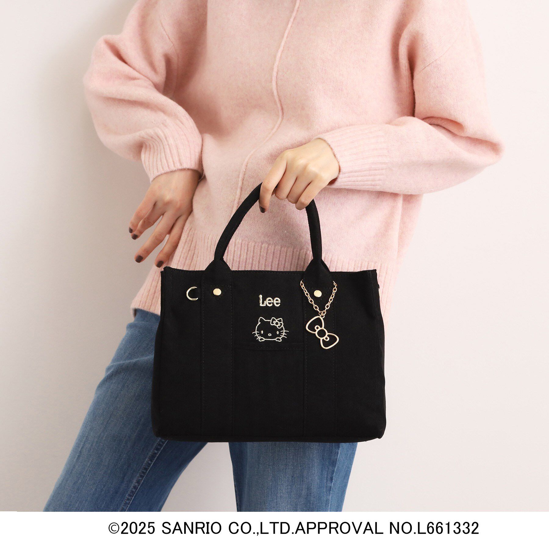 grove「【ハローキティ】Lee別注ポケット刺繍スクエアトート」|トートバッグ|