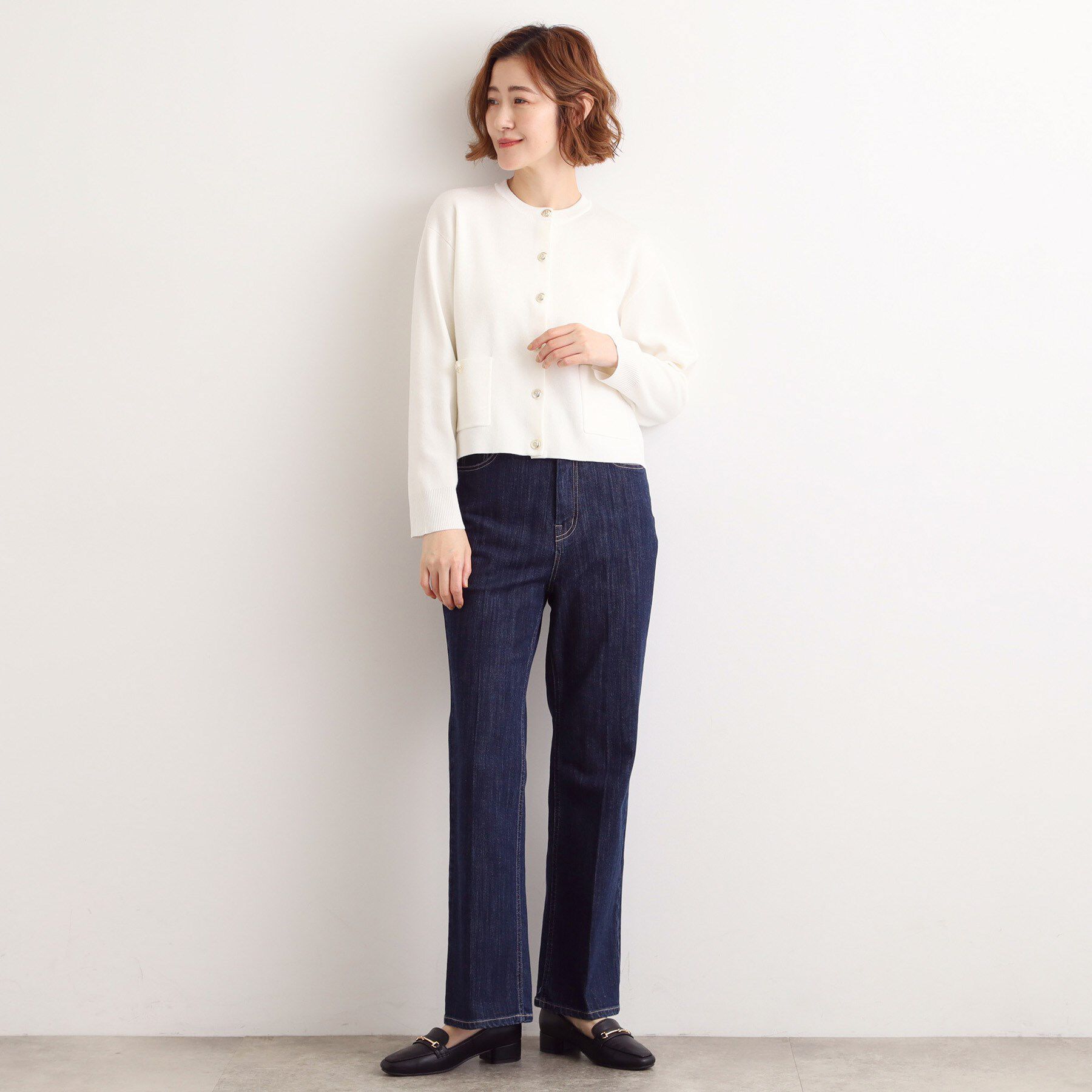 grove「【SET UP対応】ジャケットライク総針カーディガン」|カーディガン|