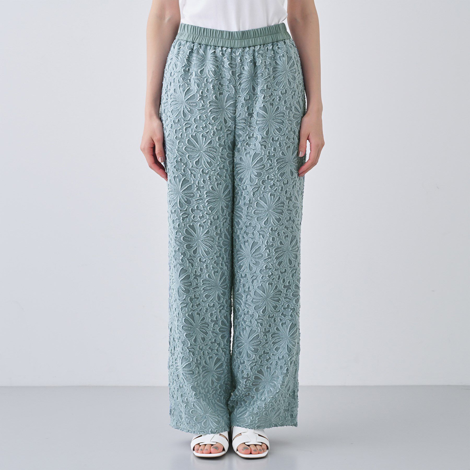 INDIVI「【日本製／SETUP可能】ワイドイージーパンツ」|その他|