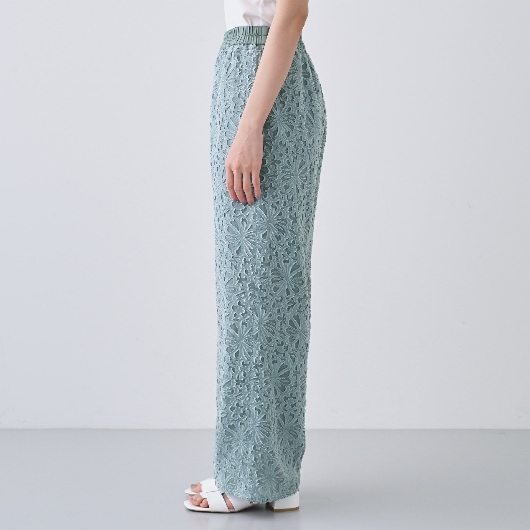 INDIVI「【日本製／SETUP可能】ワイドイージーパンツ」|その他|