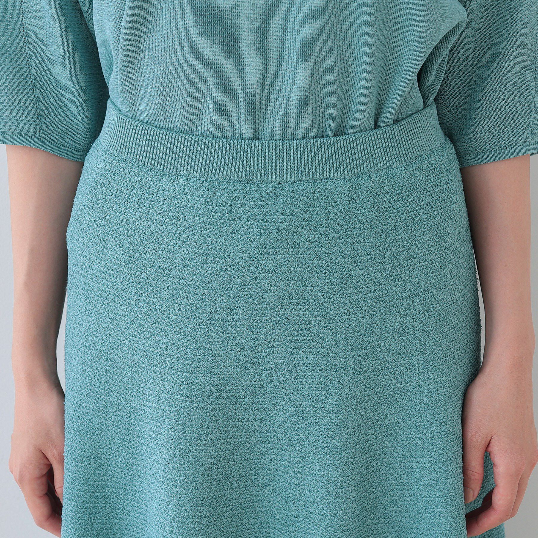 INDIVI「【洗える／和紙混素材／SETUP可能】フレアスカート」|スカート|