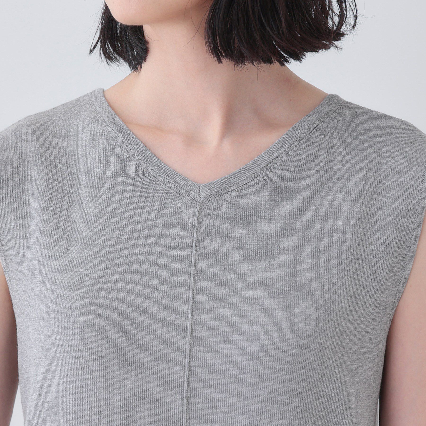 INDIVI「【2点セット】前後2WAYニットワンピース」|ワンピース|