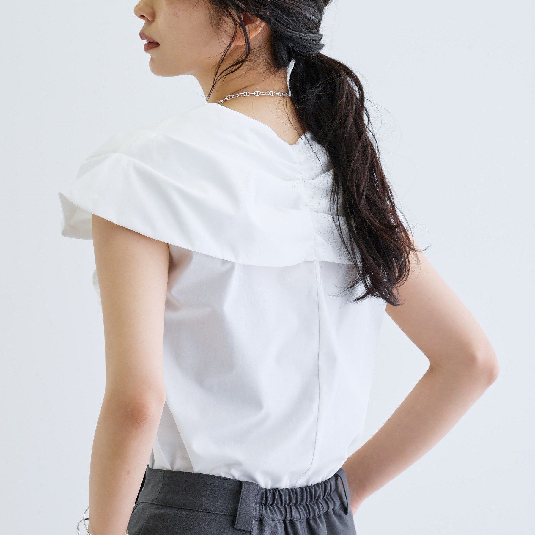 GALLEST「ドレープフォルムブラウス」|シャツ・ブラウス|