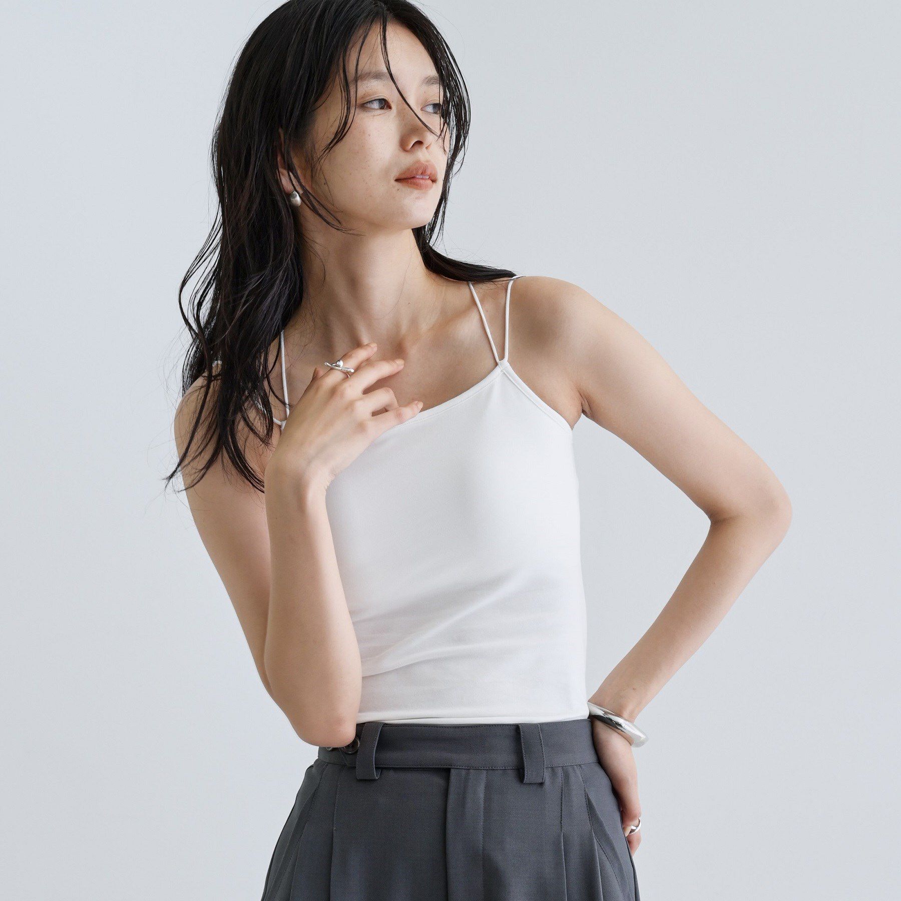 GALLEST「【一部店舗限定】カップ付きバッククロスキャミソール」|キャミソール|