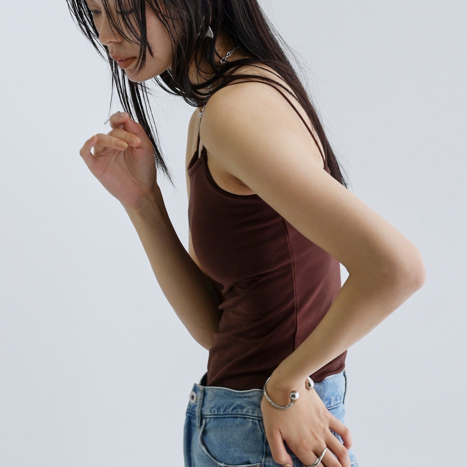 GALLEST「【一部店舗限定】カップ付きバッククロスキャミソール」|キャミソール|