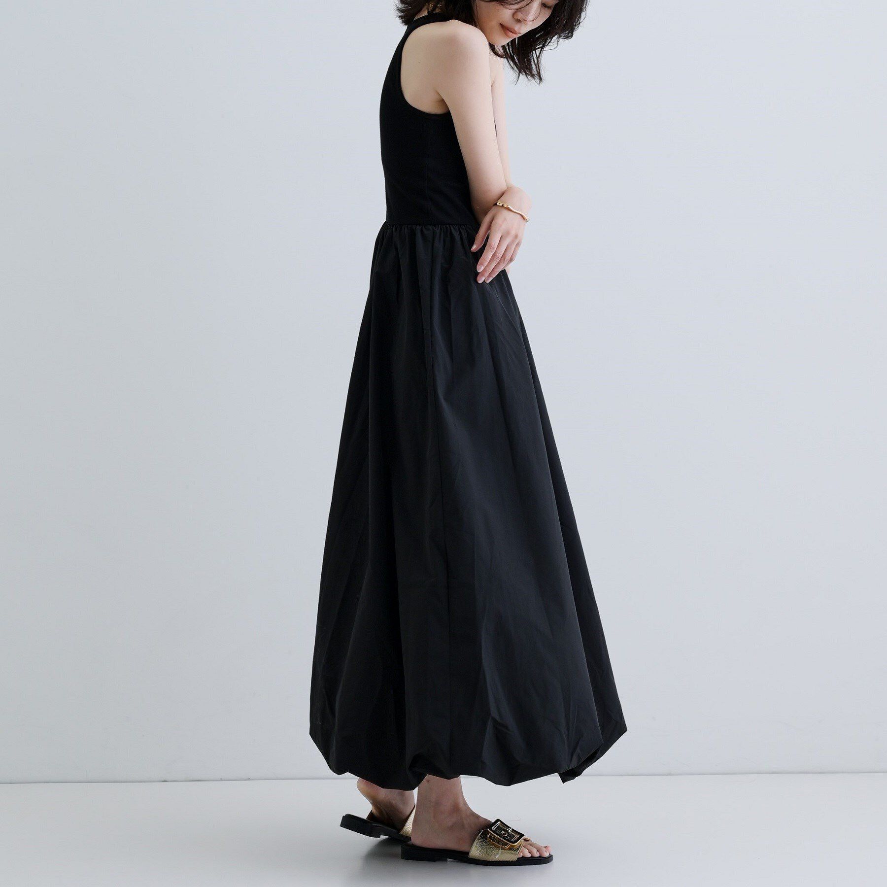 GALLEST「【一部店舗限定】テレコタンクドッキングワンピース」|ワンピース|