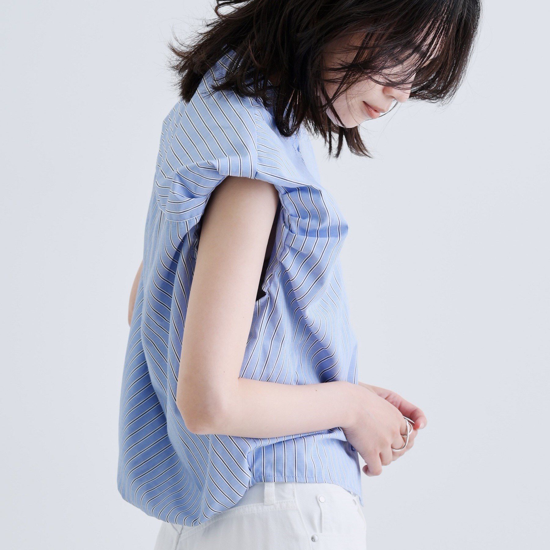 GALLEST「【一部店舗限定】ブロードパフショルブラウス」|シャツ・ブラウス|