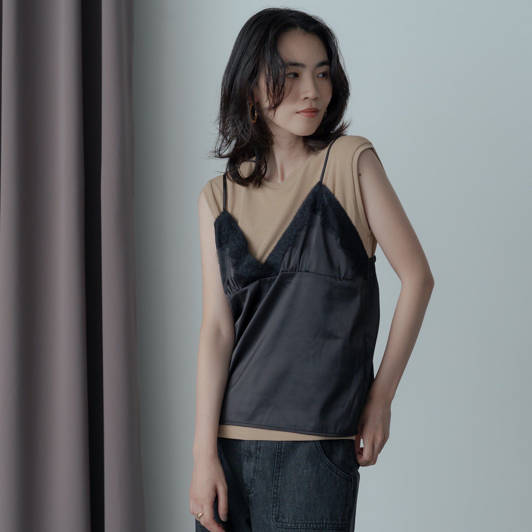 GALLEST「キャミセットカットソー」|Tシャツ・カットソー|