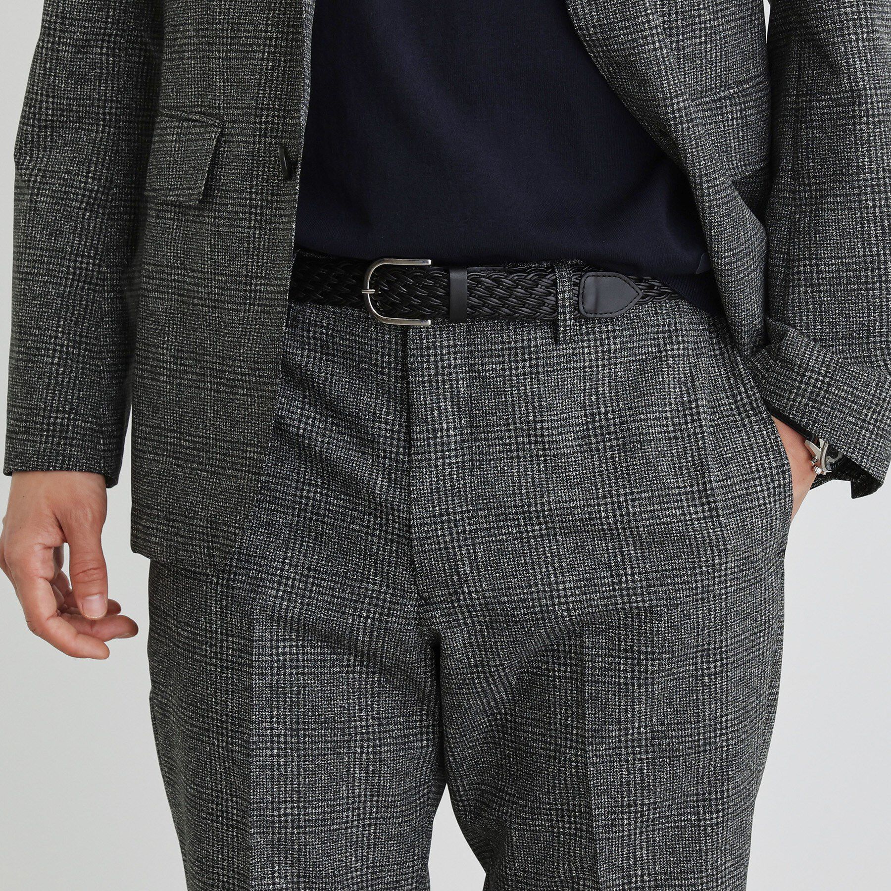 TAKEO KIKUCHI「軽量 レザーメッシュベルト」|ベルト|