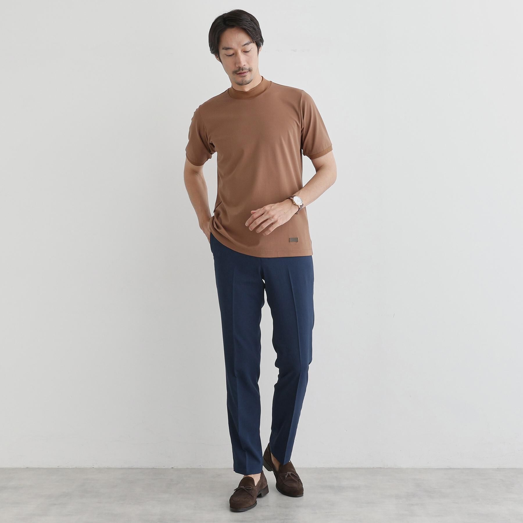 TAKEO KIKUCHI「【COOL CITY WEAR】モックネック プルオーバー /接触冷感」|Tシャツ・カットソー|