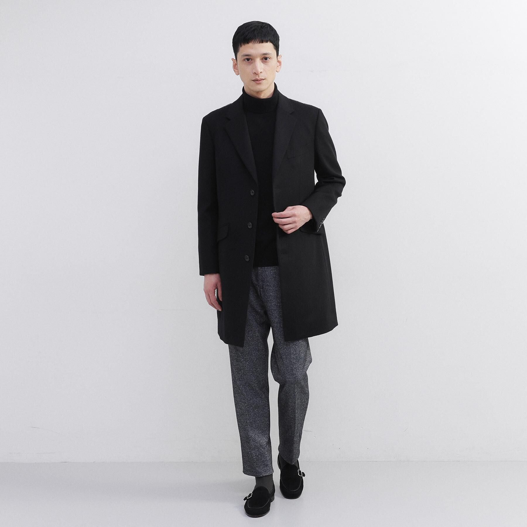 TAKEO KIKUCHI「カシミヤブレンド ビーバー調チェスターコート」|その他|