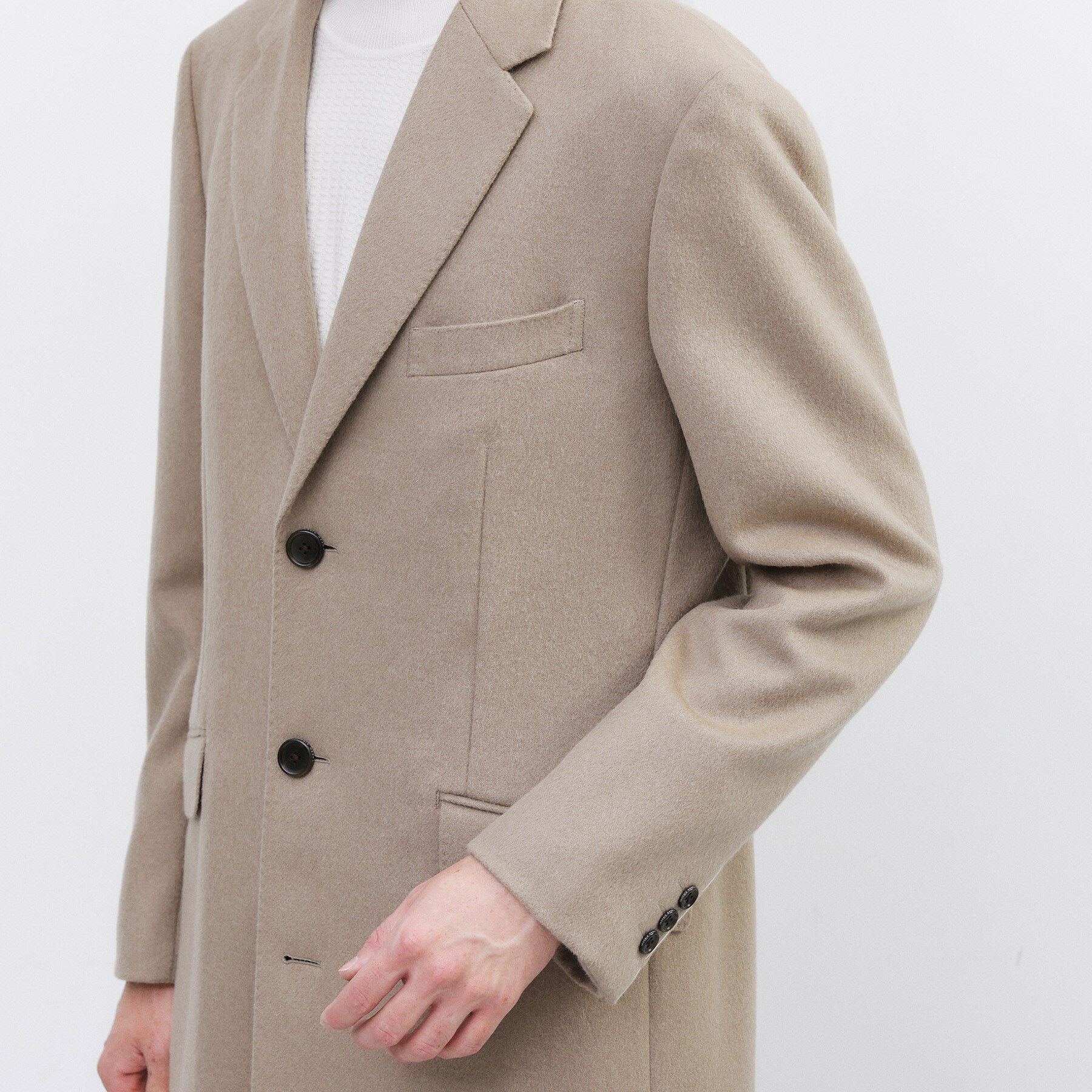 TAKEO KIKUCHI「カシミヤブレンド ビーバー調チェスターコート」|その他|