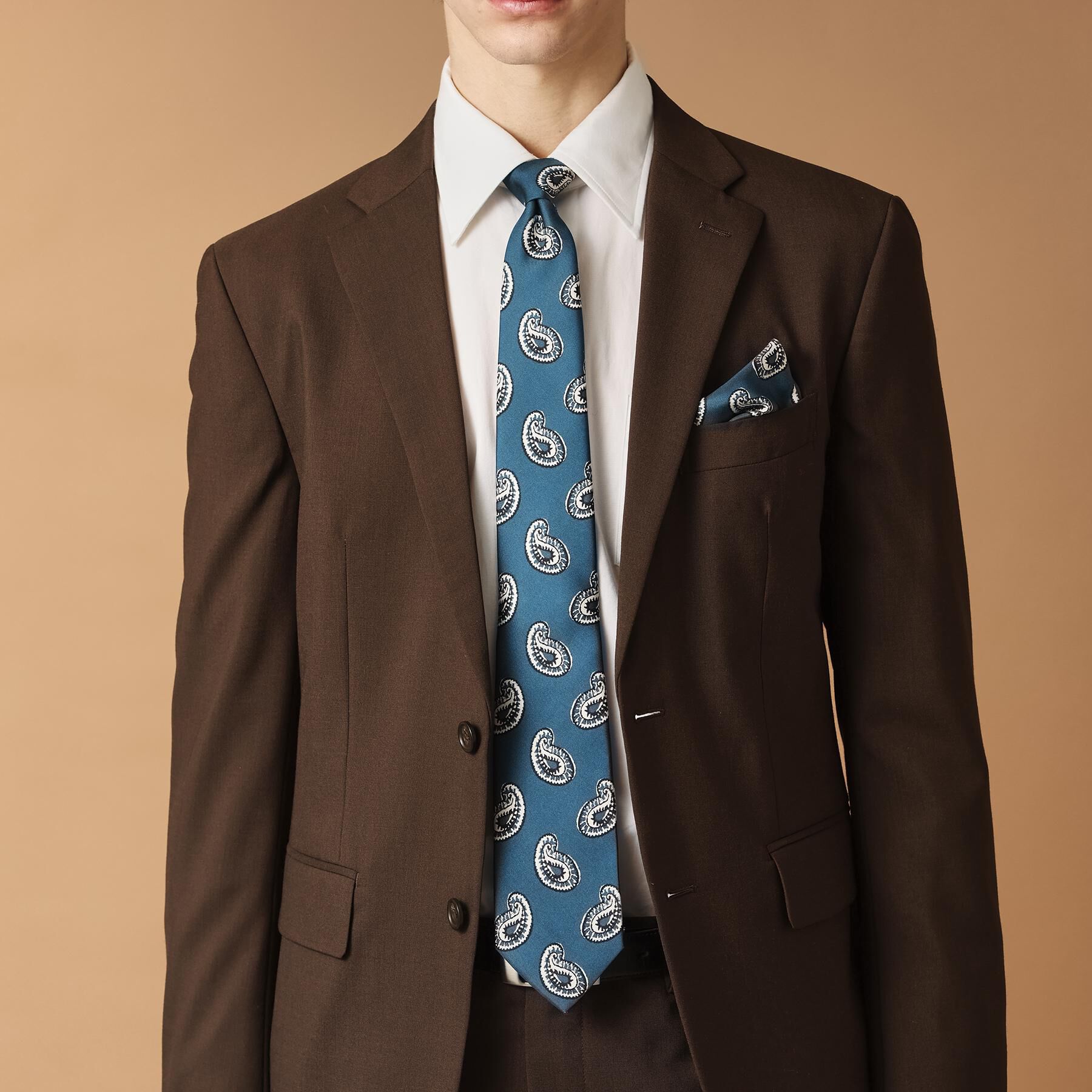 40CARATS&525「ペイズリースタンプネクタイ」|ネクタイ・蝶ネクタイ|