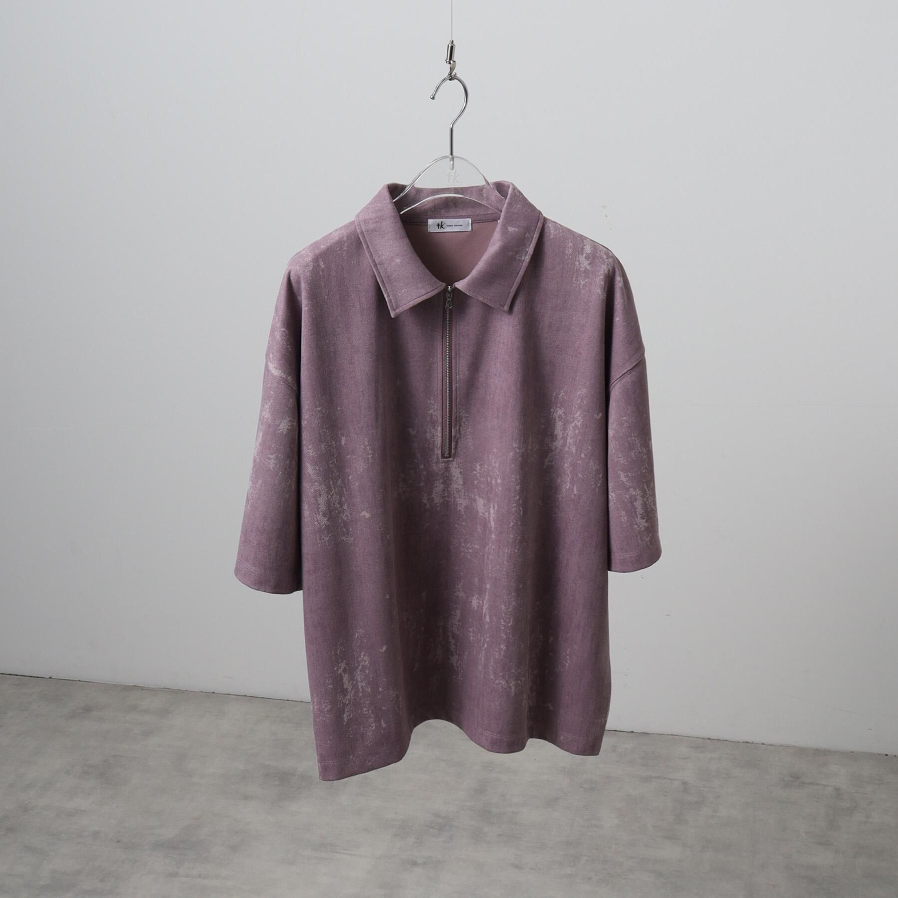 tk.TAKEO KIKUCHI「ヴィンテージライクハーフジップポロシャツ」|ポロシャツ|