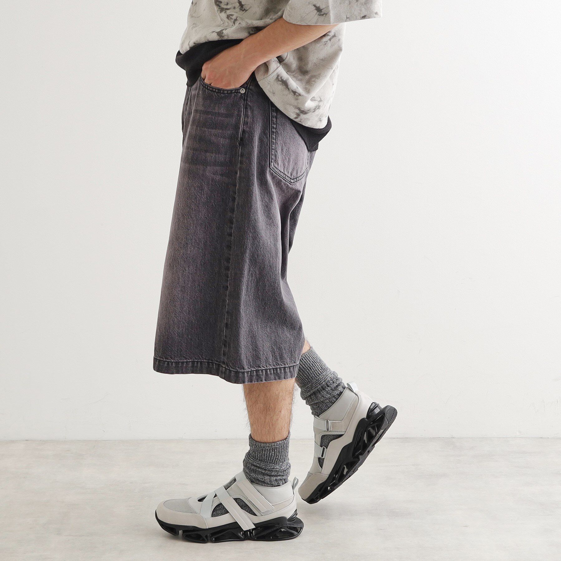 tk.TAKEO KIKUCHI「デニムバギーショーツ」|デニム|