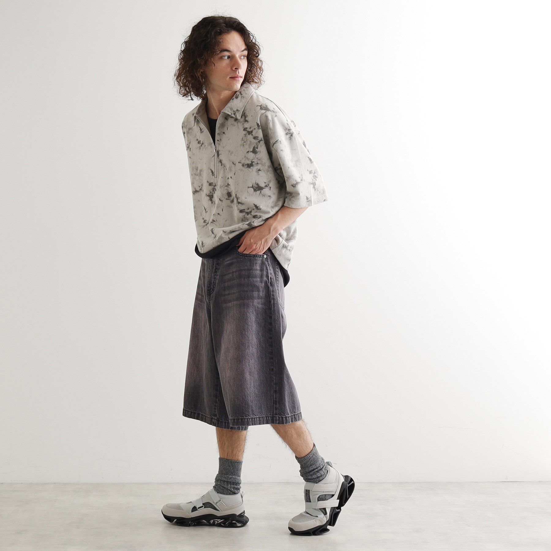 tk.TAKEO KIKUCHI「デニムバギーショーツ」|デニム|