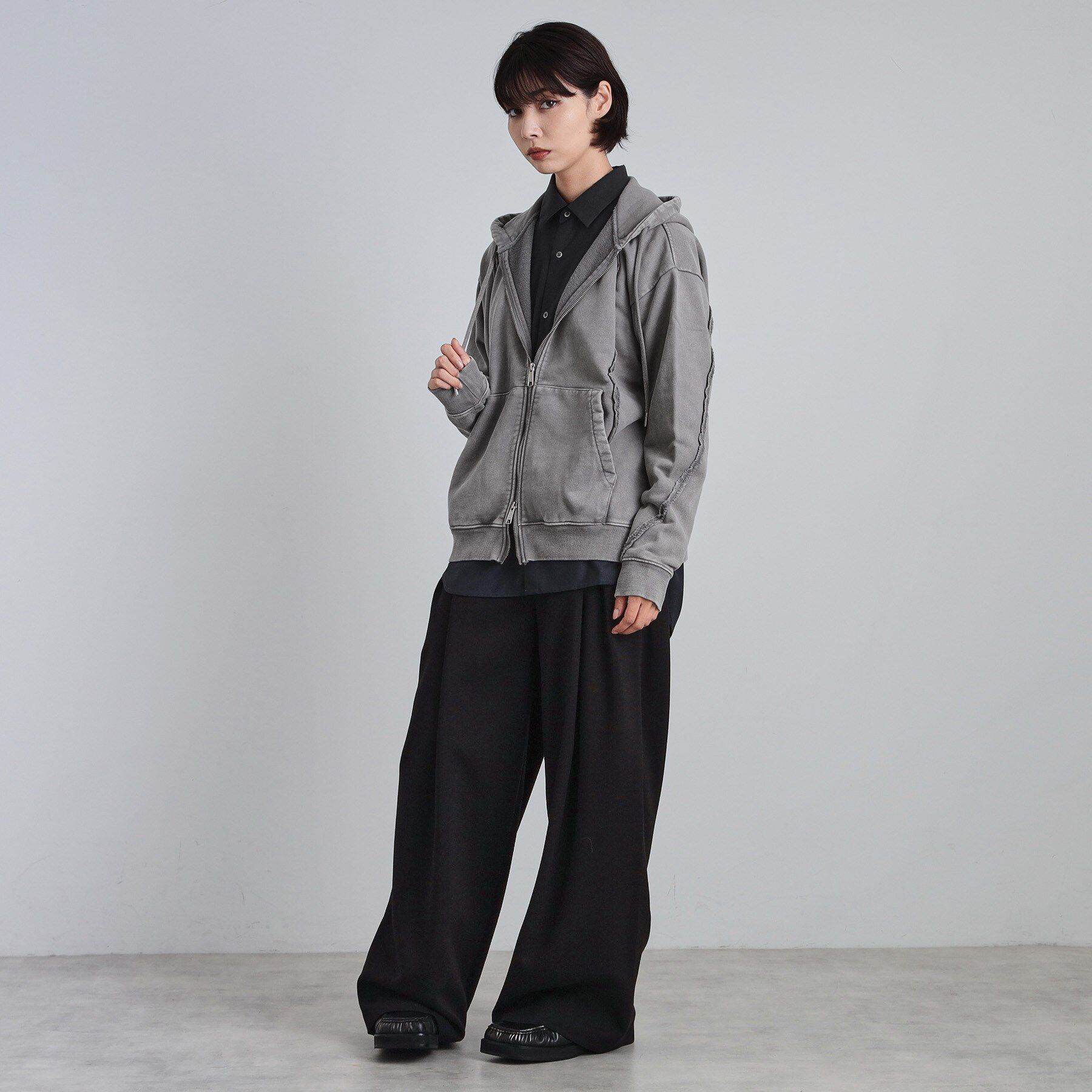 tk.TAKEO KIKUCHI「ヘヴィウェイトヴィンテージジップパーカ」|パーカー|