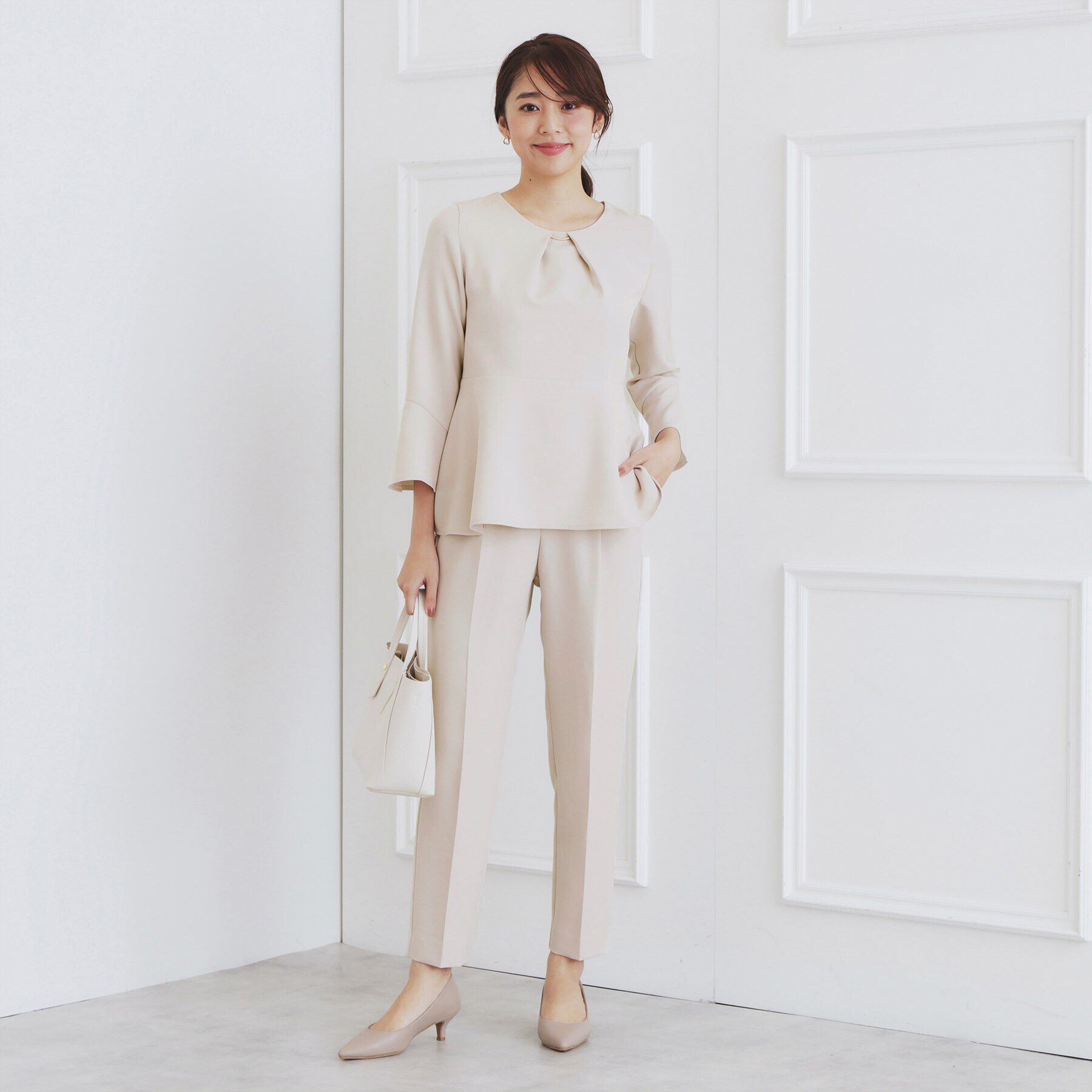 index「＜通勤・セレモニー/セットアップ対応＞ストレッチテーパードパンツ【洗濯機洗い可/イージーアイロン】」|その他|