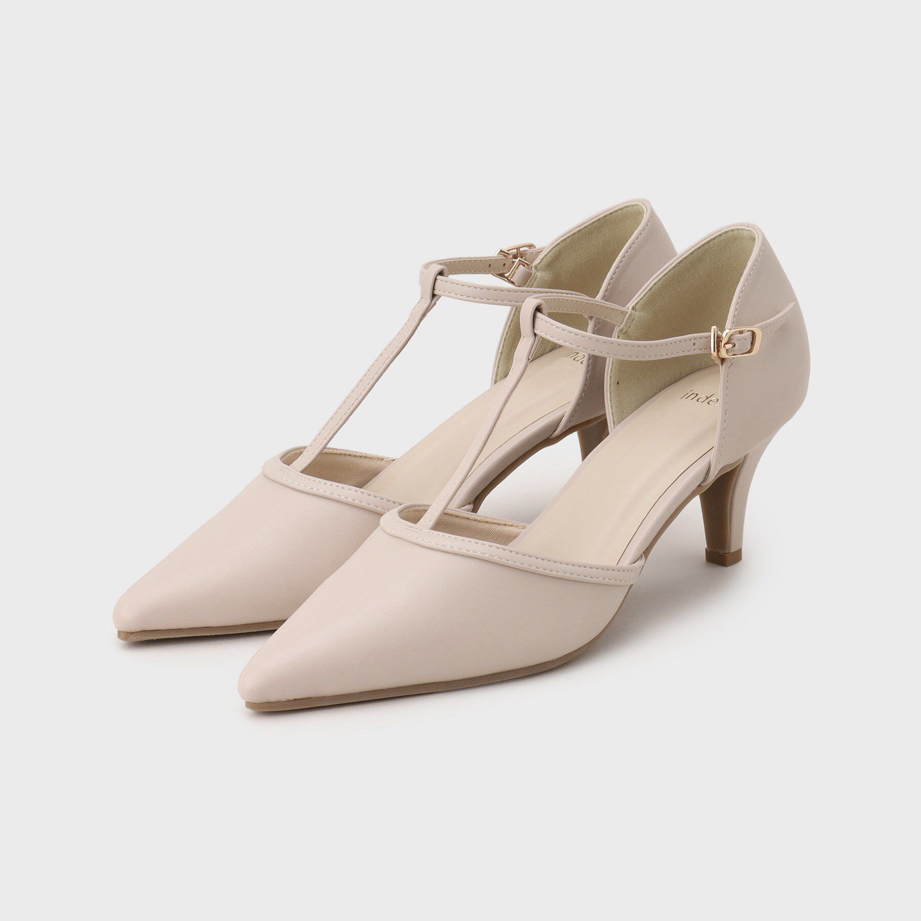 index「Tストラップパンプス」|パンプス|ベージュ(052)
