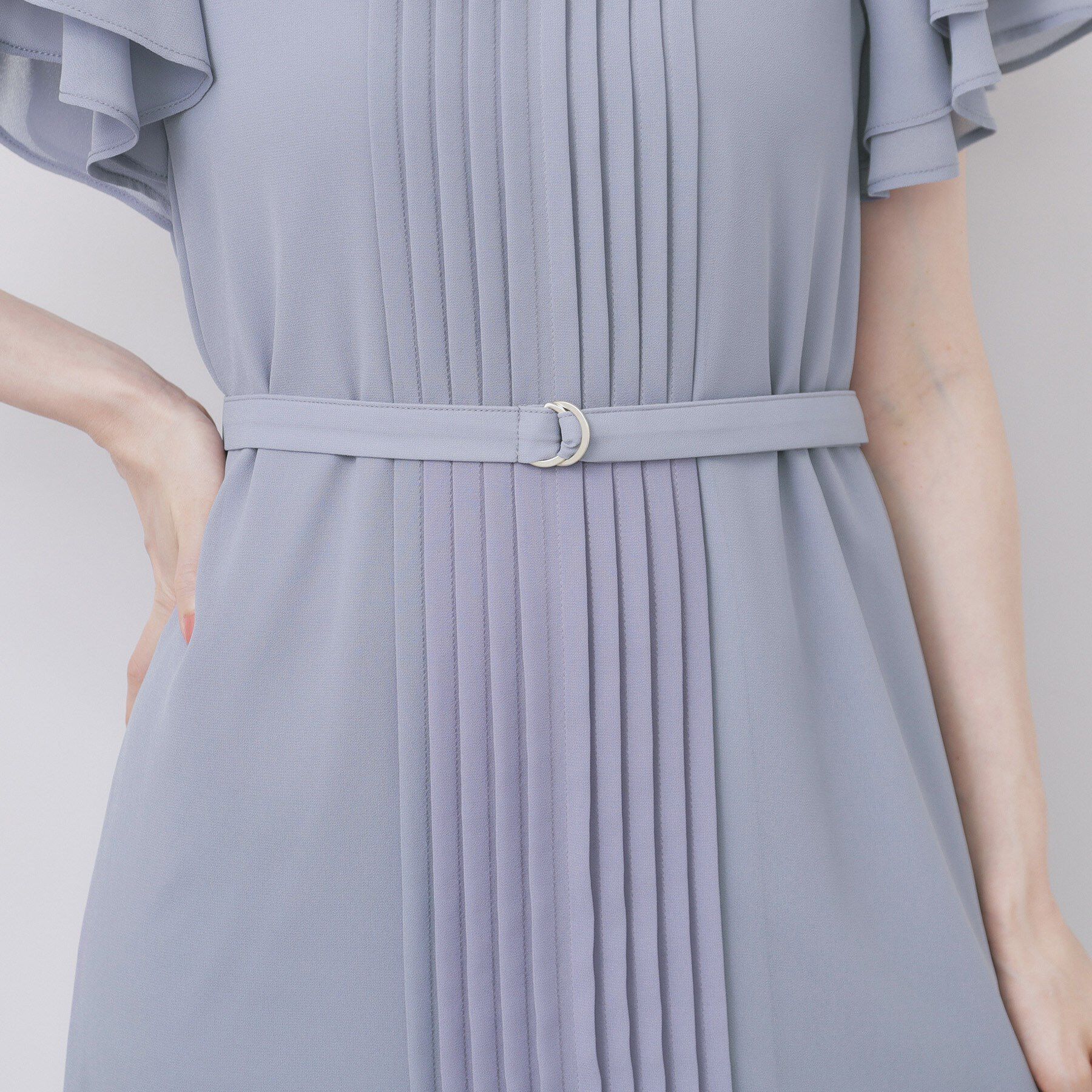 index「フロントタックIラインワンピース【洗濯機洗い可/防シワ】」|ワンピース|