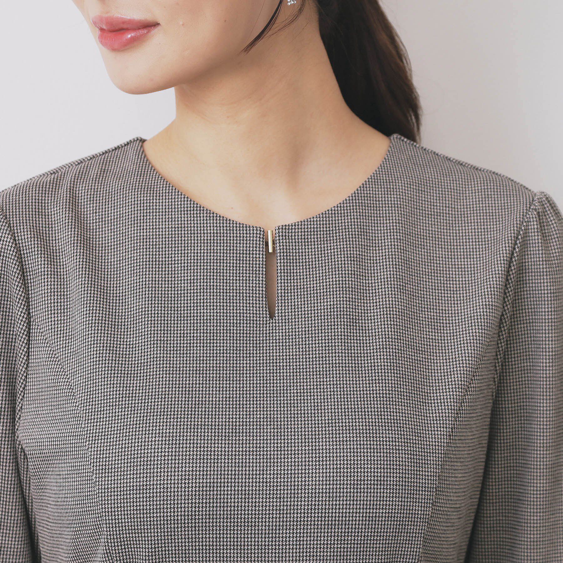 index「ストレッチキーネックワンピース【洗濯機OK/イージーアイロン】」|ワンピース|