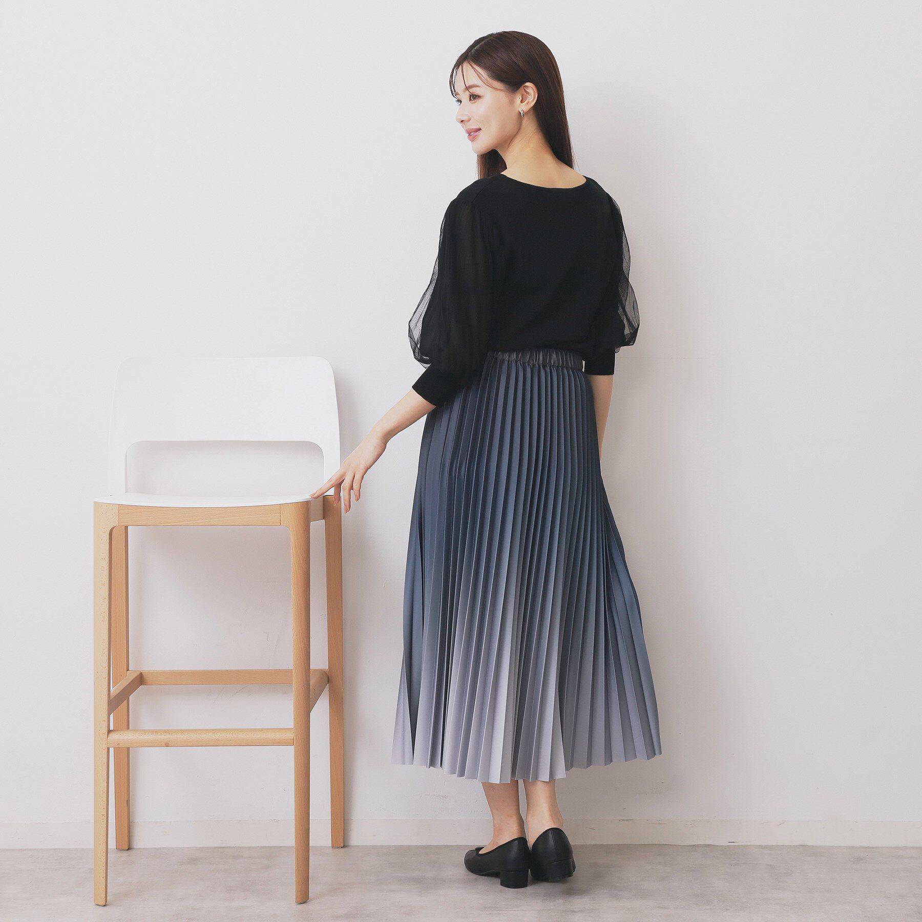 index「グラデーションプリーツスカート【洗濯機OK/防シワ】」|スカート|