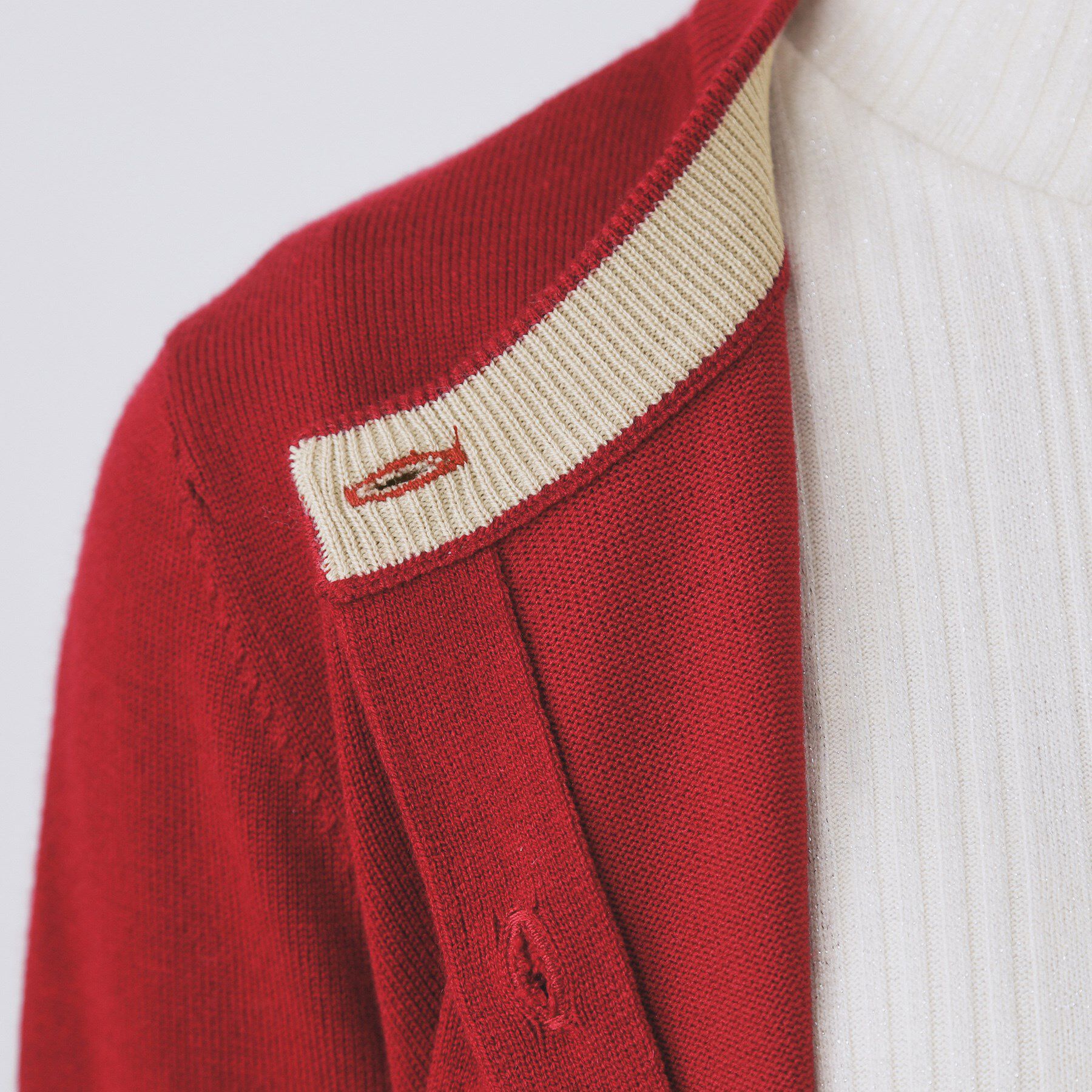 index「ビジュークルーネックカーディガン【洗濯機OK】」|カーディガン|