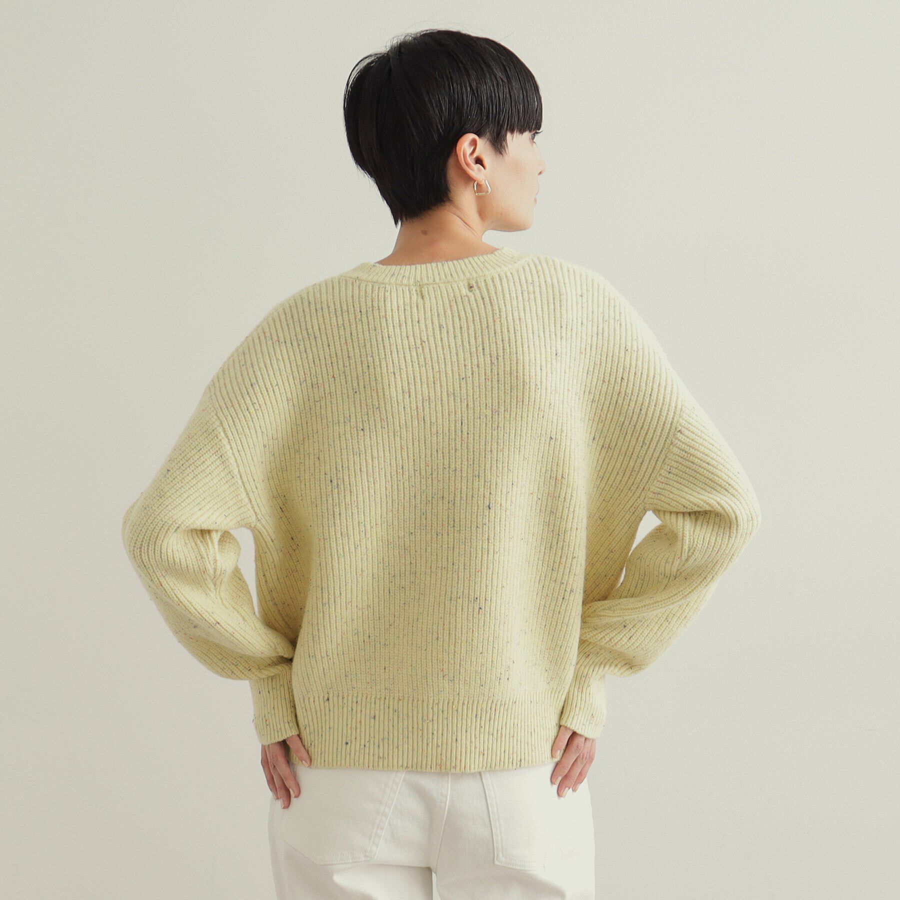 OPAQUE.CLIP「カラーネップニットカーディガン【洗濯機洗い可】」|カーディガン|