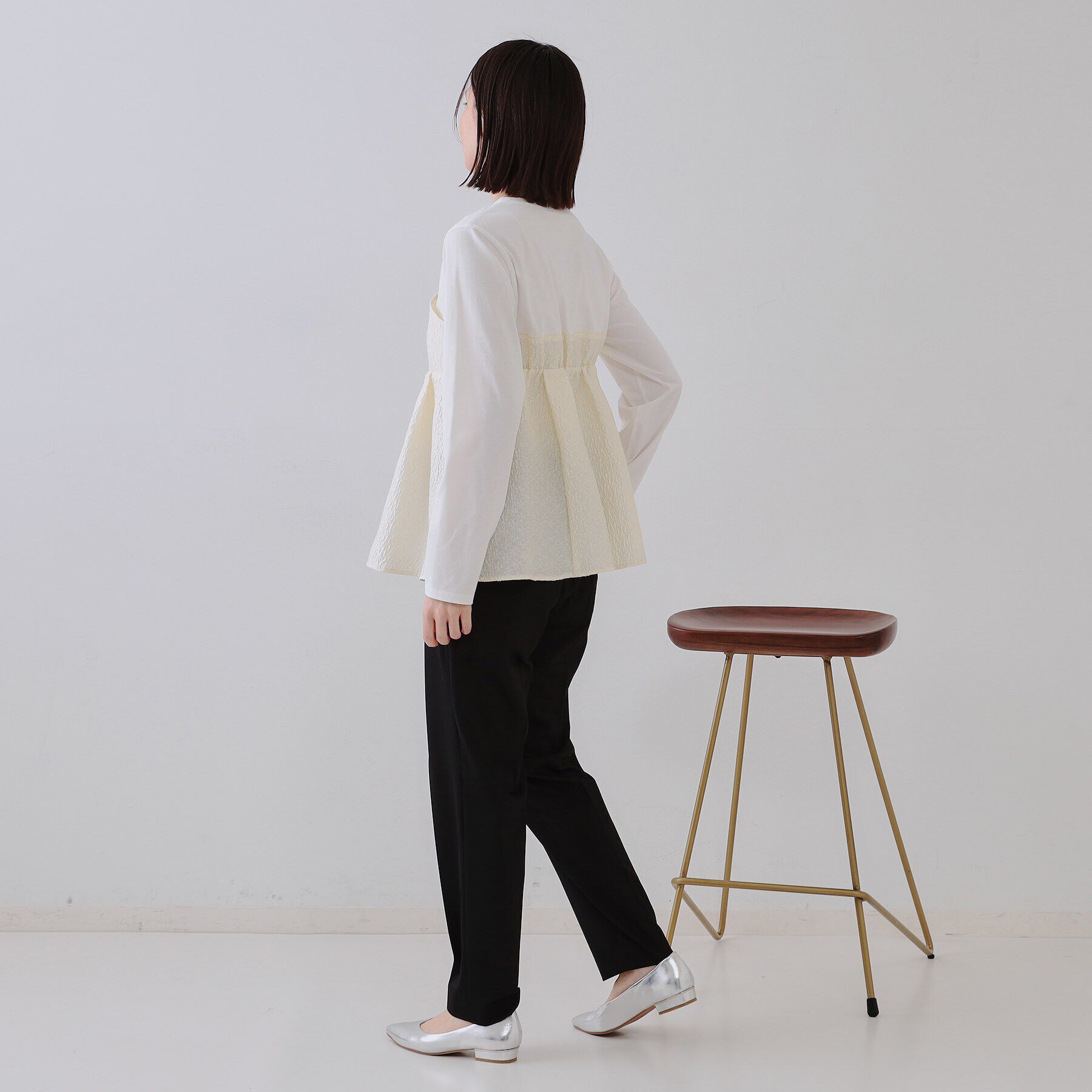 OPAQUE.CLIP「ジャカードビスチェドッキングトップス【洗濯機洗い可】」|Tシャツ・カットソー|