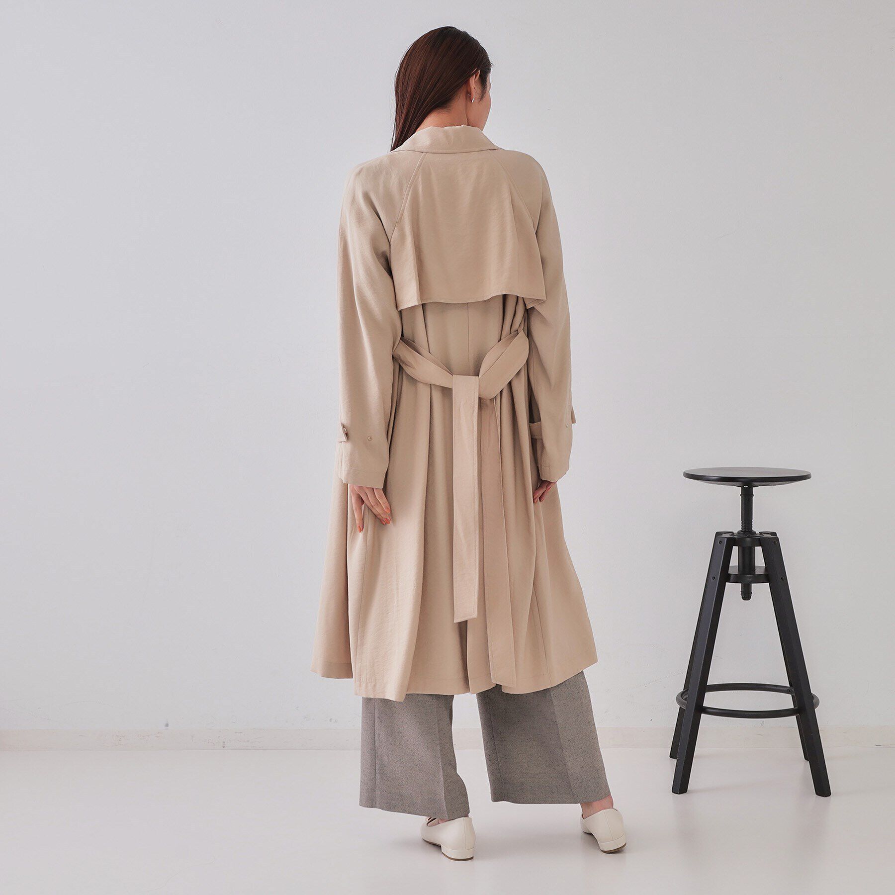 OPAQUE.CLIP「《大人百花掲載》リラクシートレンチコート【洗える】」|トレンチコート|