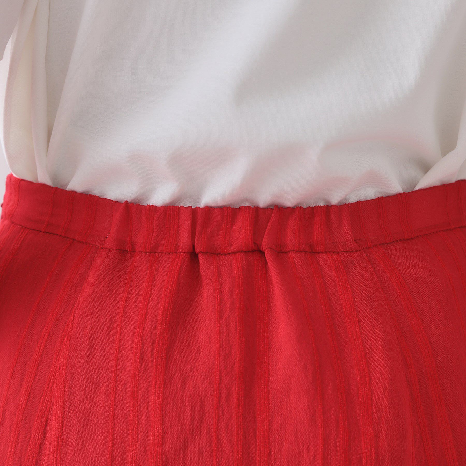 OPAQUE.CLIP「ランダムストライプフレアスカート」|スカート|