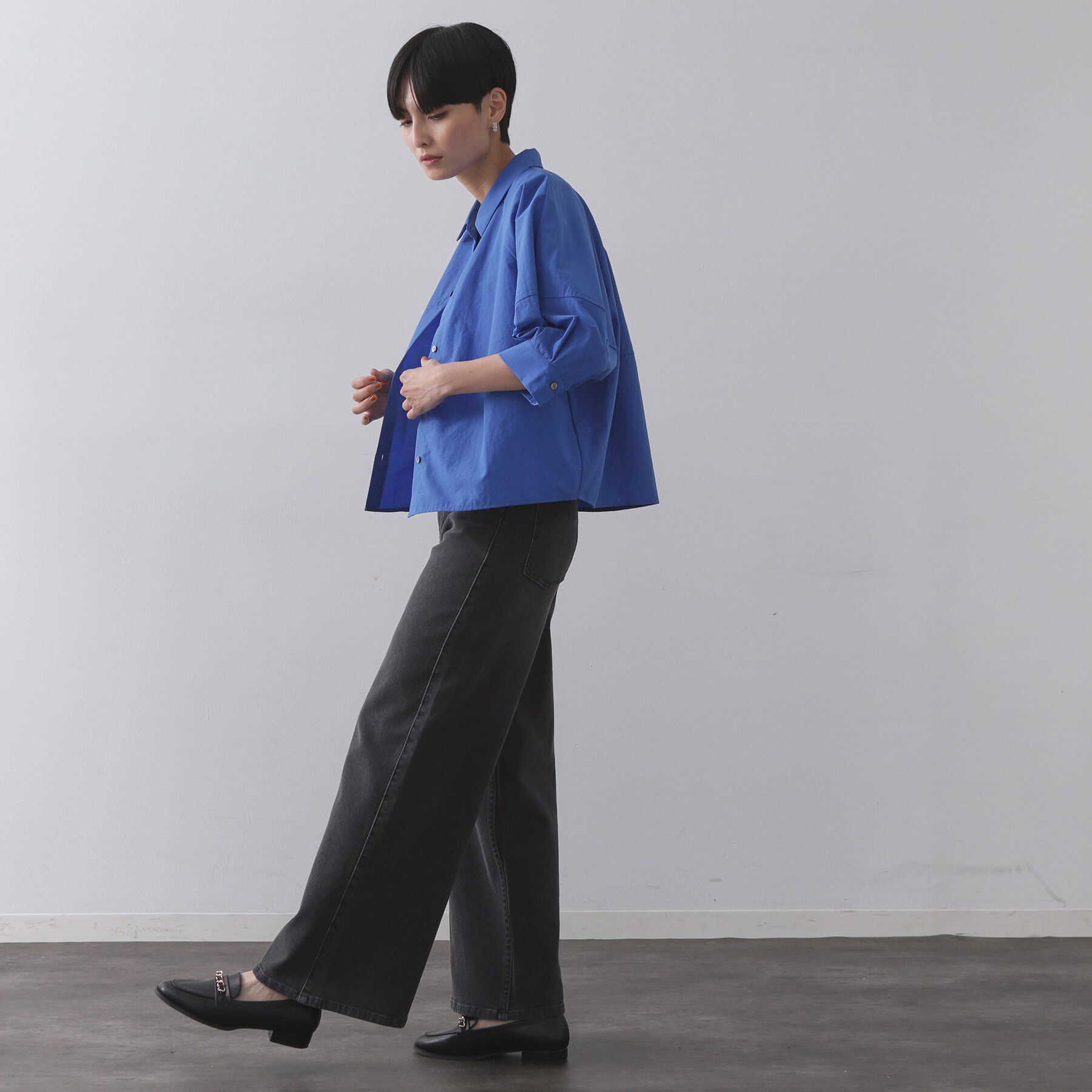 OPAQUE.CLIP「切替フォルムシャツ【洗濯機洗い可】」|シャツ・ブラウス|