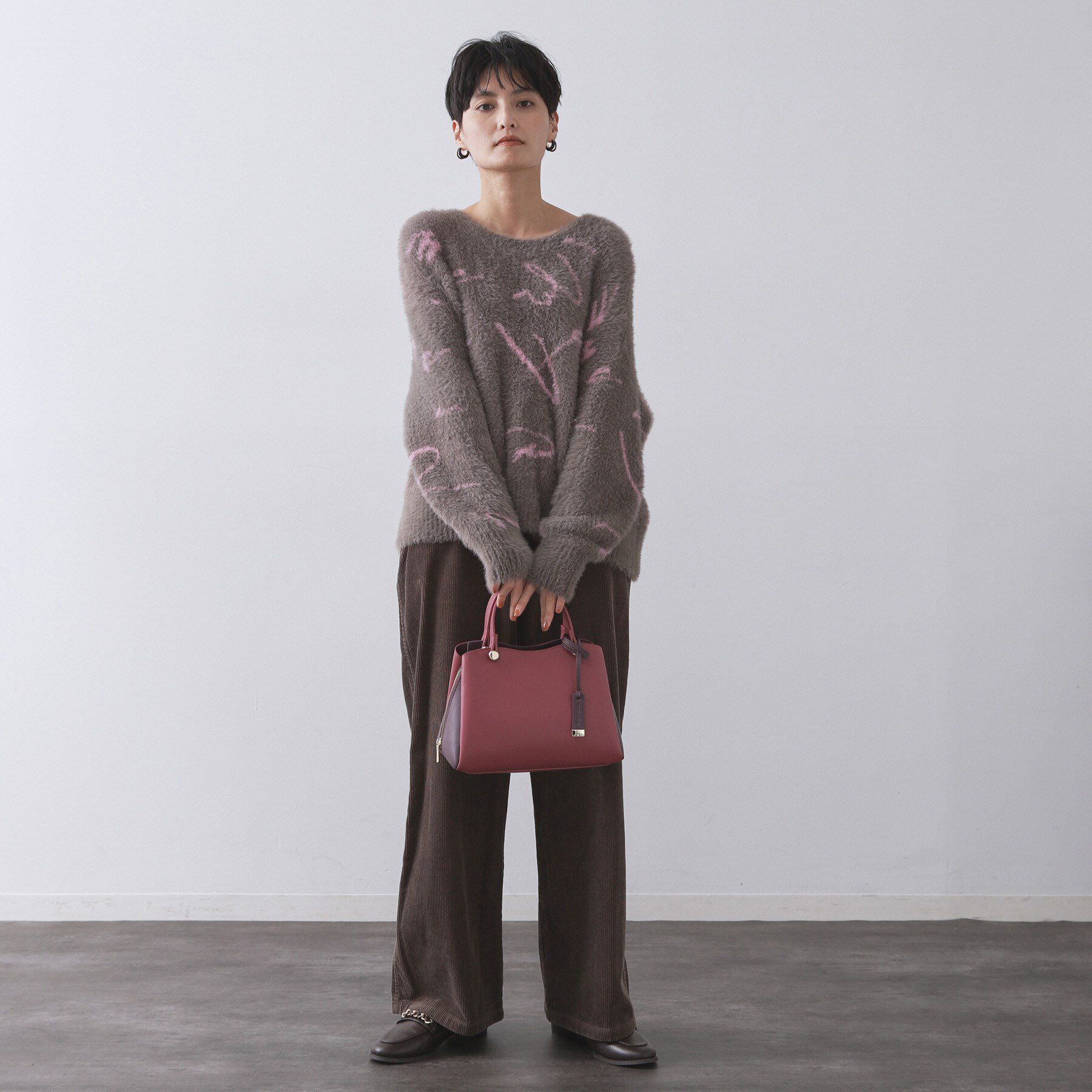 OPAQUE.CLIP「【2WAY/名品】バイカラーミドルボストンバッグ」|ショルダー・メッセンジャー|