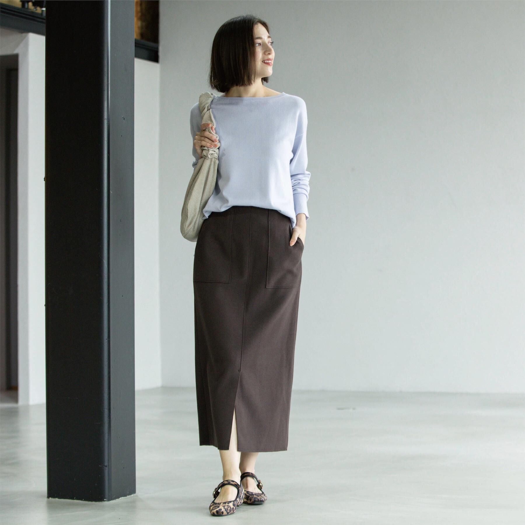 OPAQUE.CLIP「ウールライクタイトスカート【洗濯機洗い可】《8col》」|スカート|