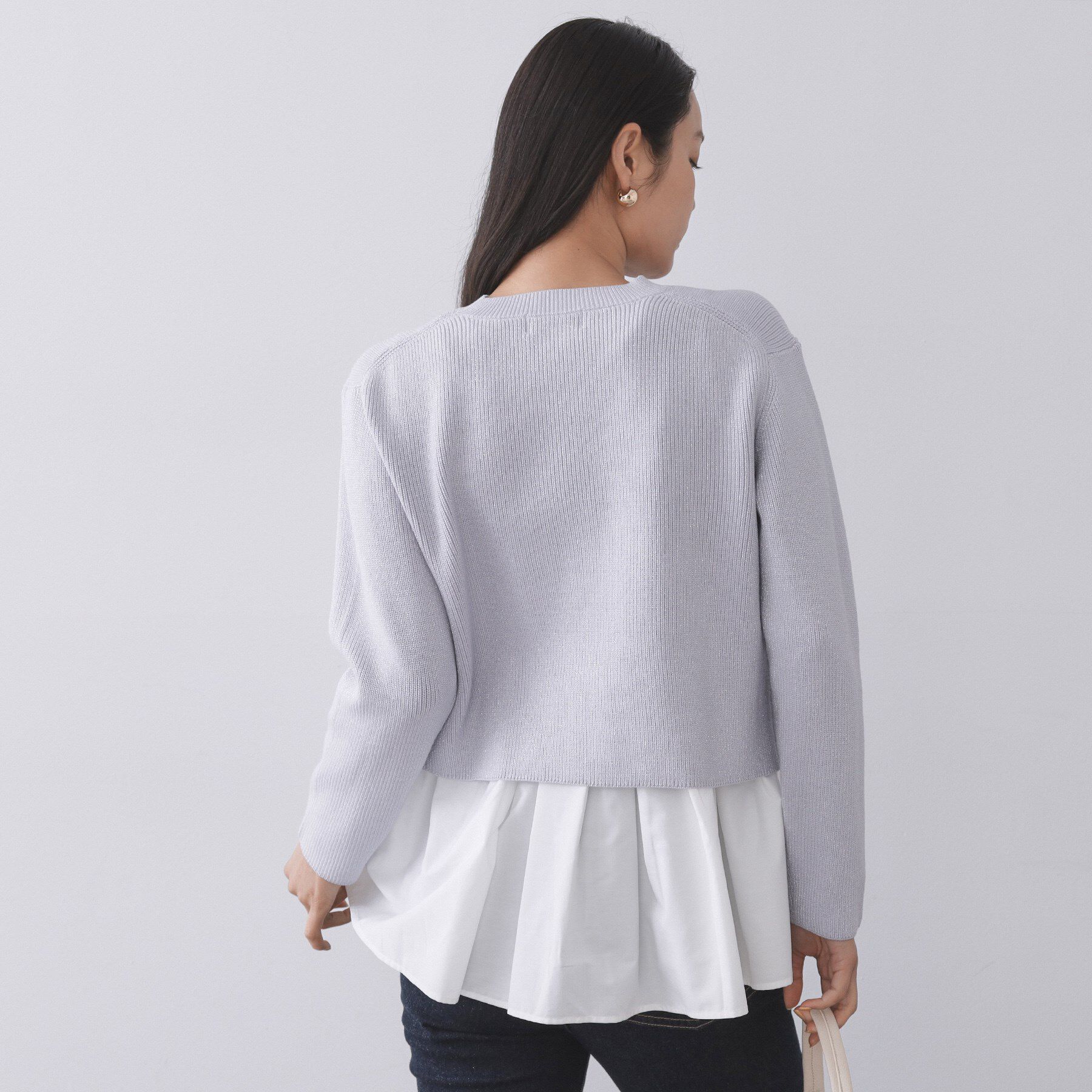 OPAQUE.CLIP「《ツインセット》ショートラメニット&times;フレアタンクトップ【洗濯機OK】」|その他|