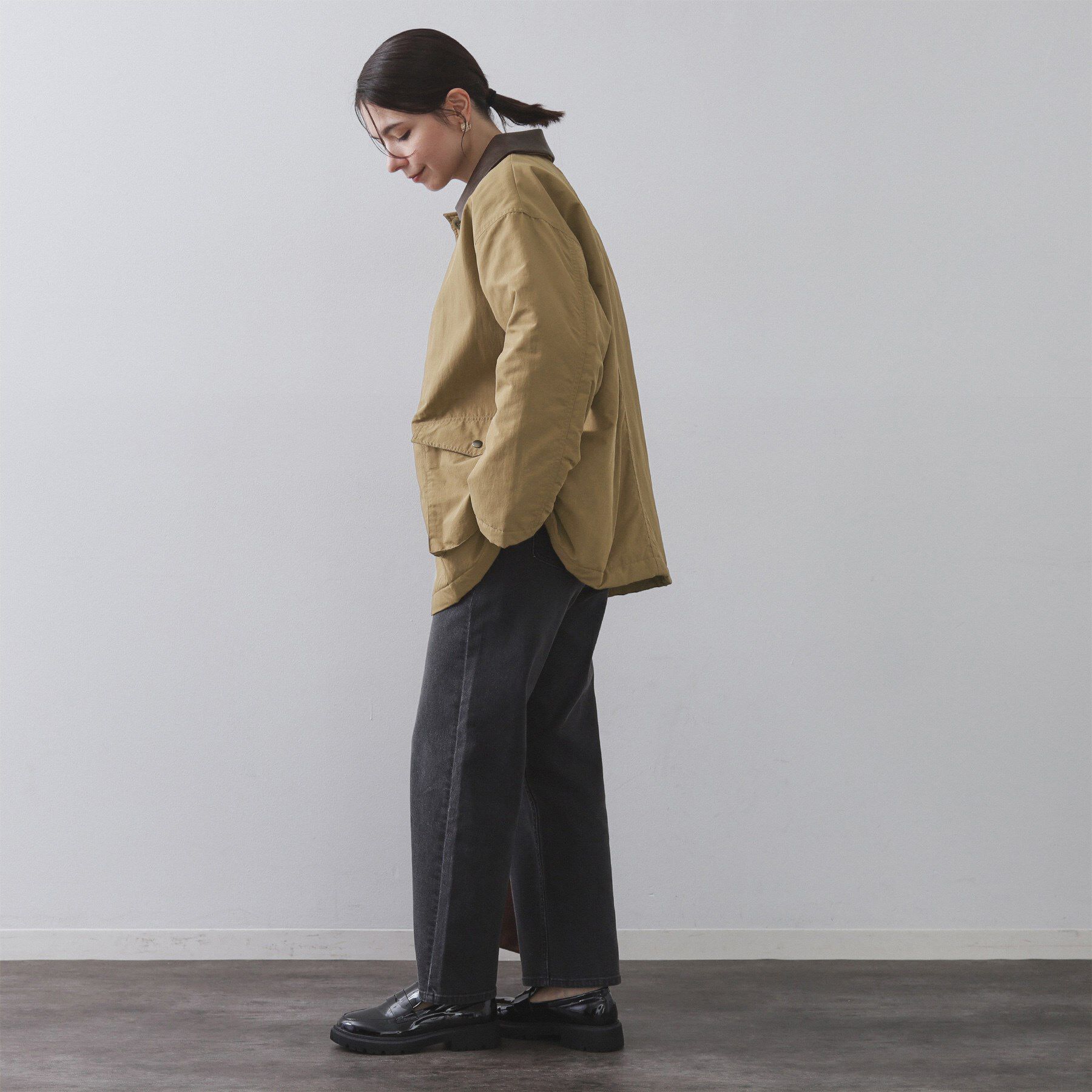 OPAQUE.CLIP「《CLASSY掲載》ステンカラー中綿コート【洗濯機OK】」|ステンカラーコート|