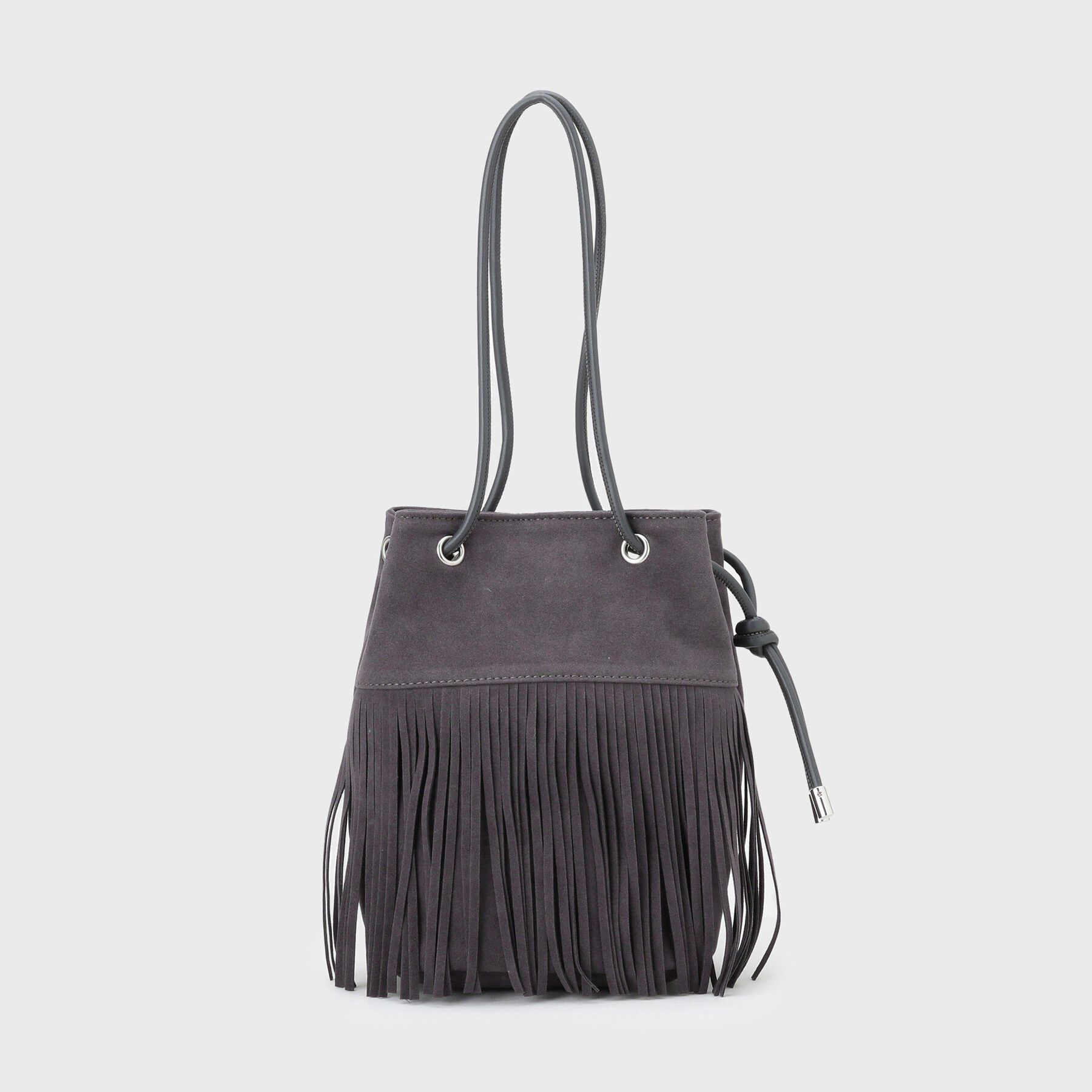 OPAQUE.CLIP「【2WAY】フリンジ巾着ミニトート」|トートバッグ|