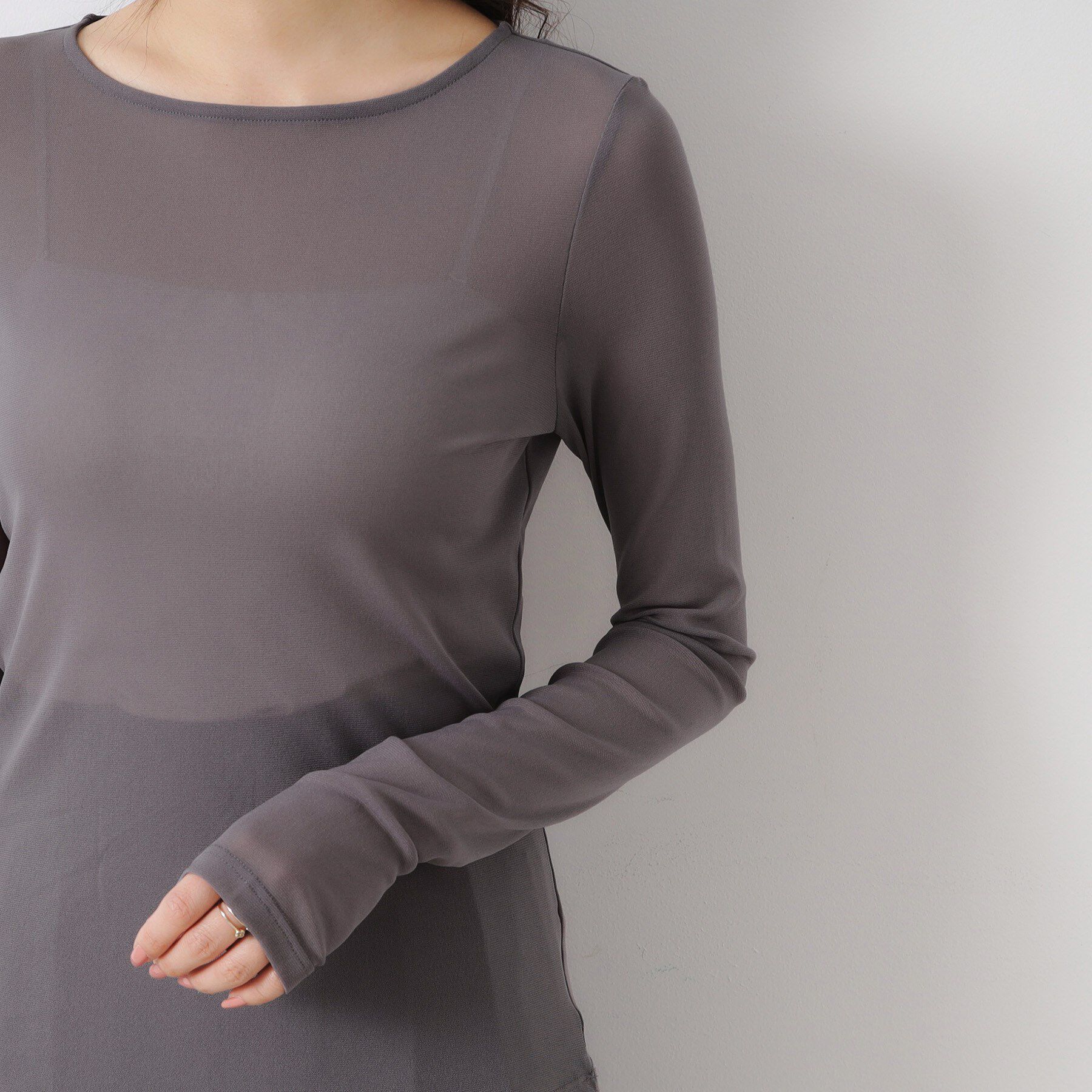 Couture broach「チュールクルーネックTシャツ」|Tシャツ・カットソー|