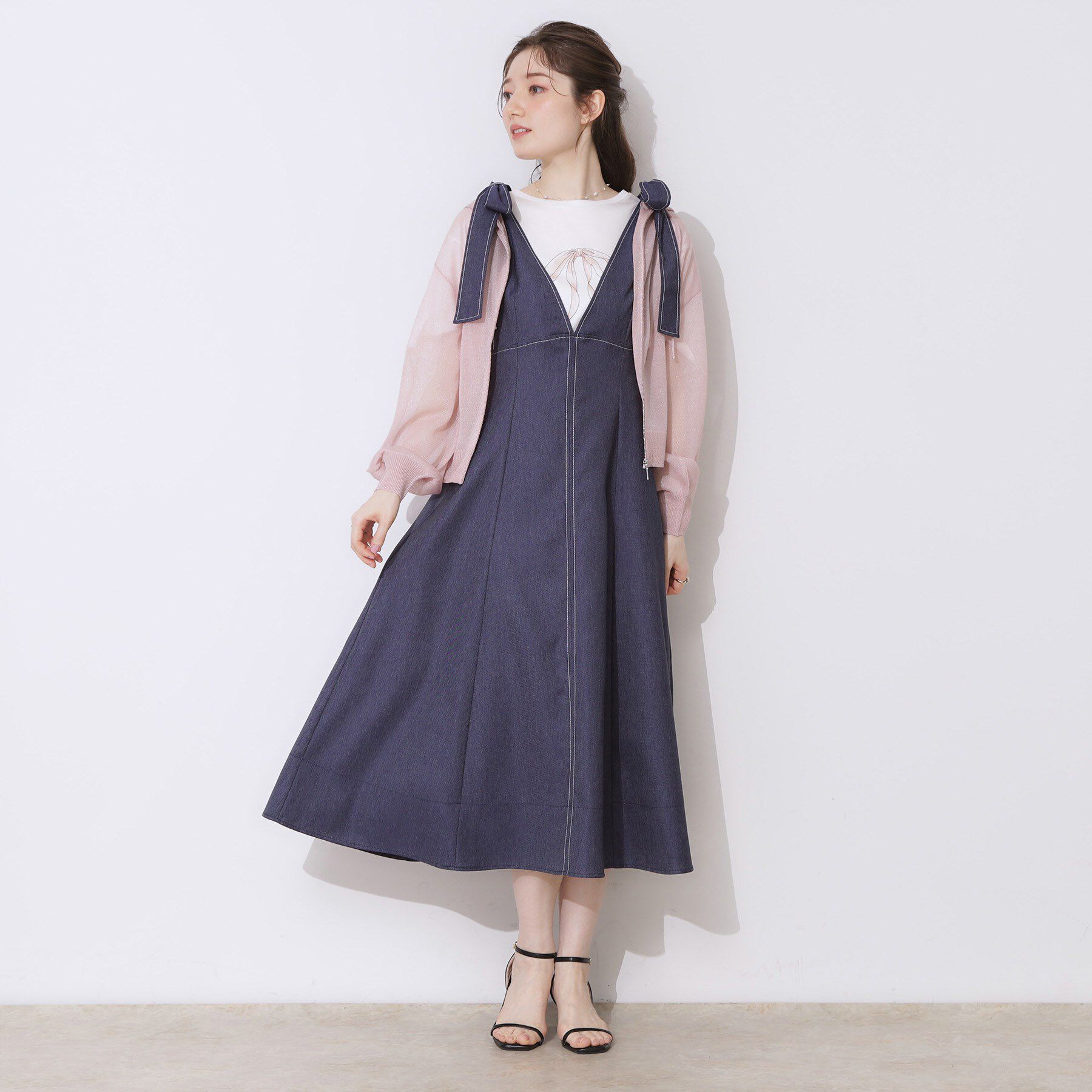 Couture broach「【上品な透け感・大人カジュアル】シアージップアップフーディー」|パーカー|