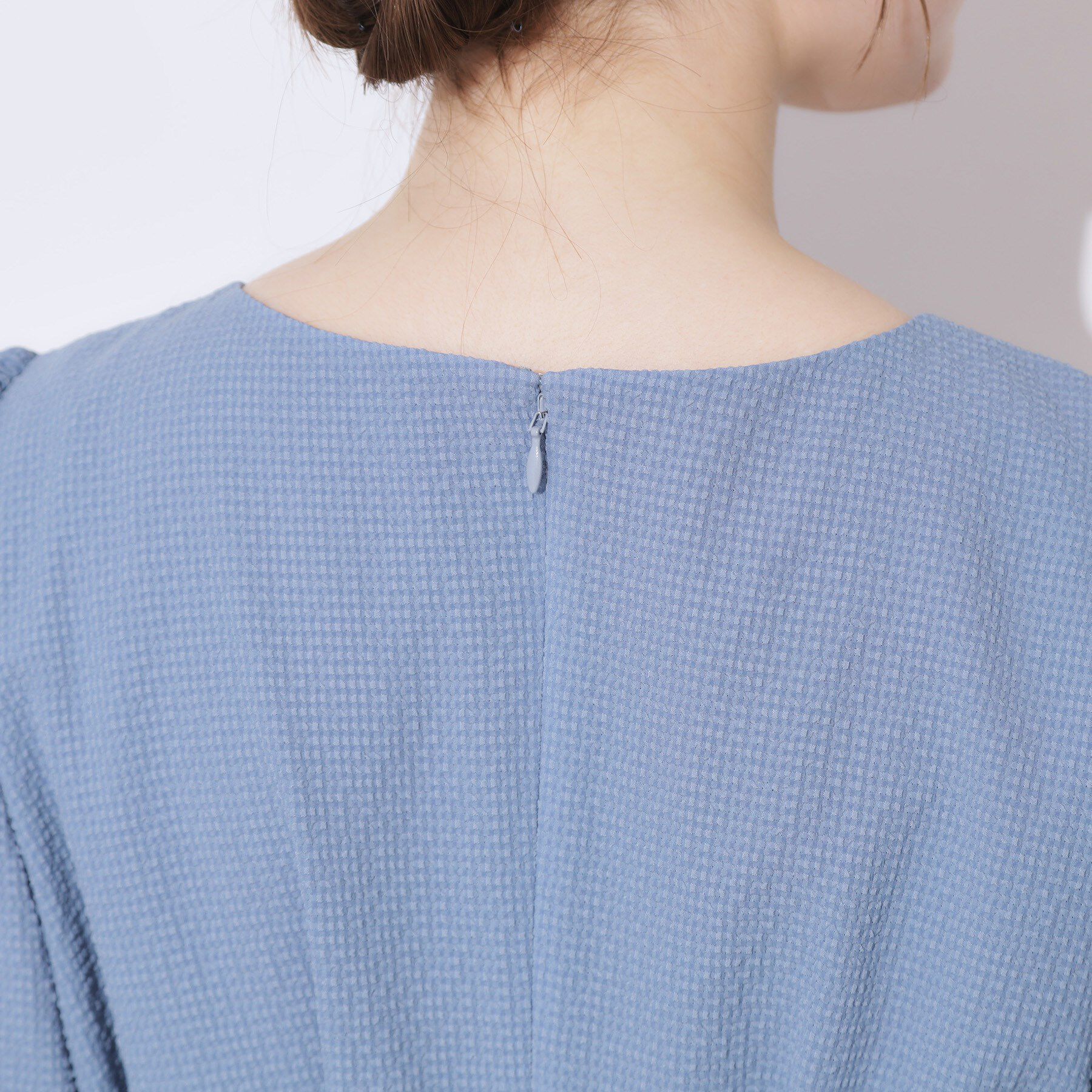 Couture broach「【細見え・キレイめ】サッカータックワンピース」|ワンピース|