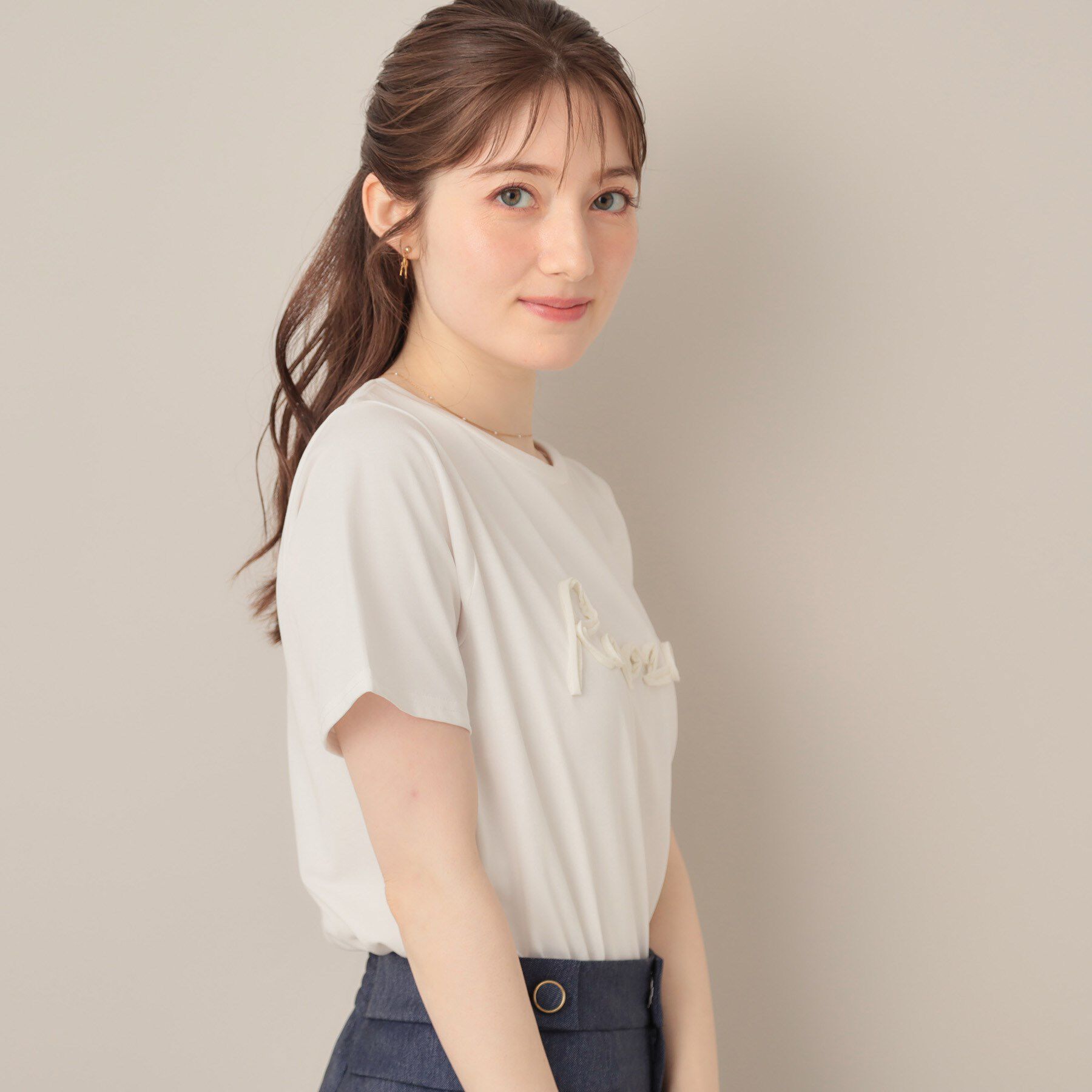 Couture broach「テープ刺繍ロゴT」|Tシャツ・カットソー|