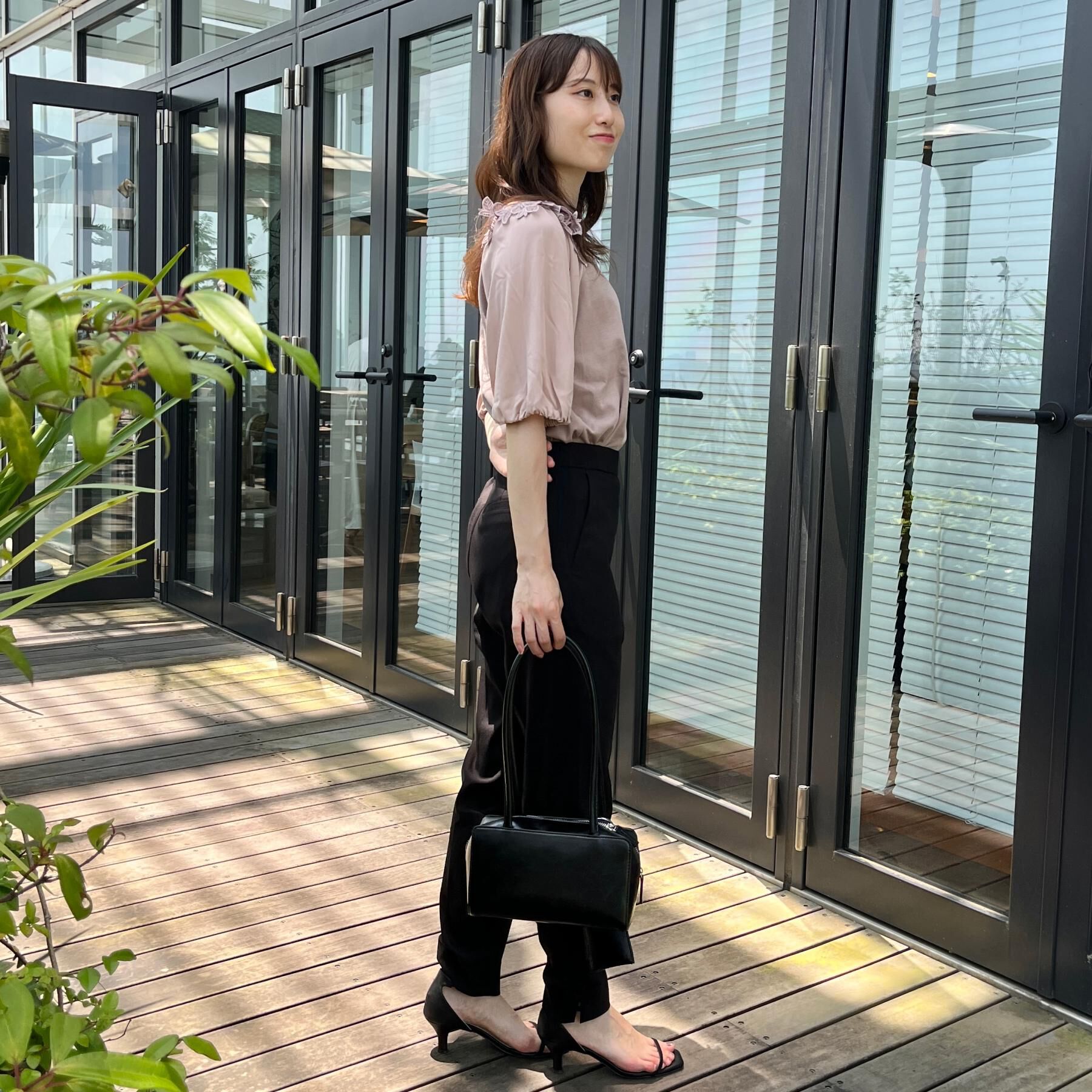 Couture broach「【らくちん・キレイ見え】リボンハイパーストレッチパンツ」|その他|