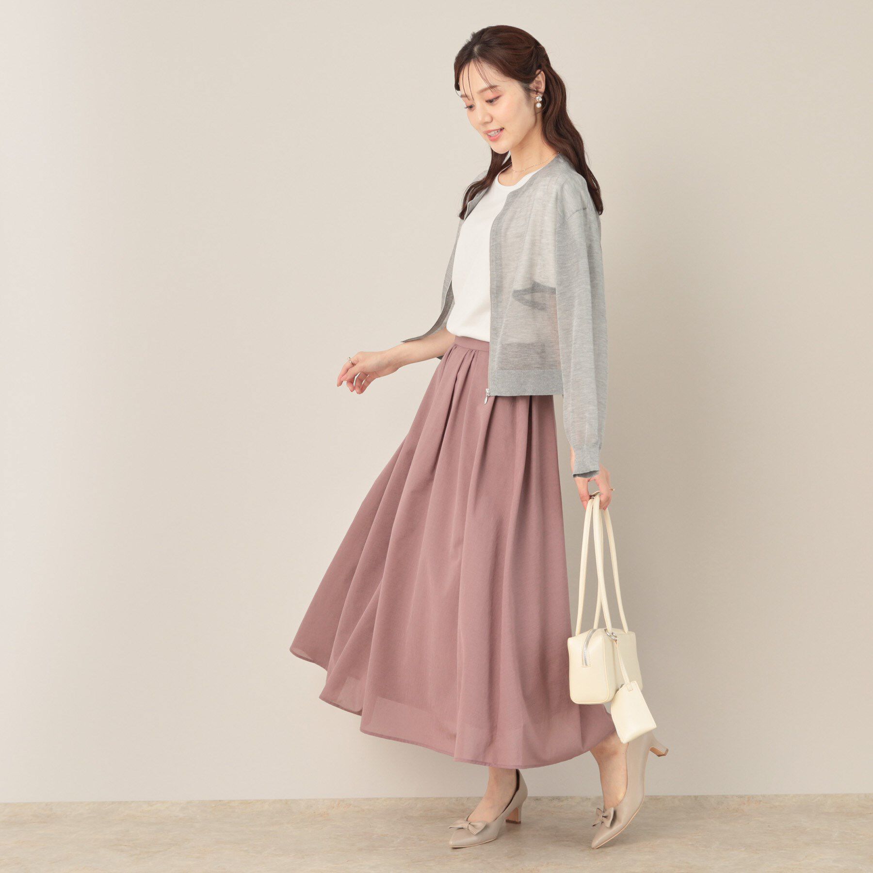 Couture broach「LEVITAシアージップアップブルゾン」|カーディガン|