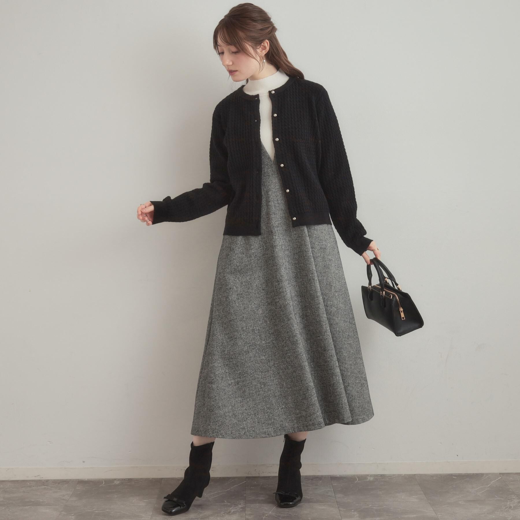 Couture broach「【大人可愛い・きれいめ・通勤】ケーブルカーディガン」|カーディガン|