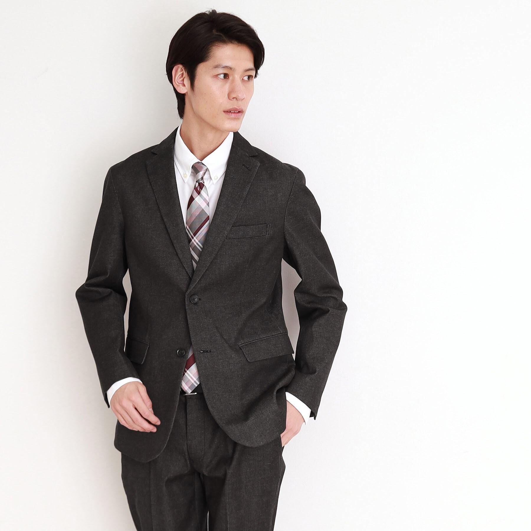 THE SHOP TK「エバーデニムジャケット セットアップ可／洗える／ストレッチ」|テーラードジャケット|